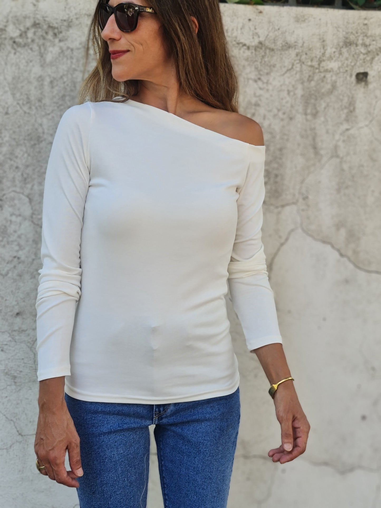 POLERA ASTRID BLANCA.