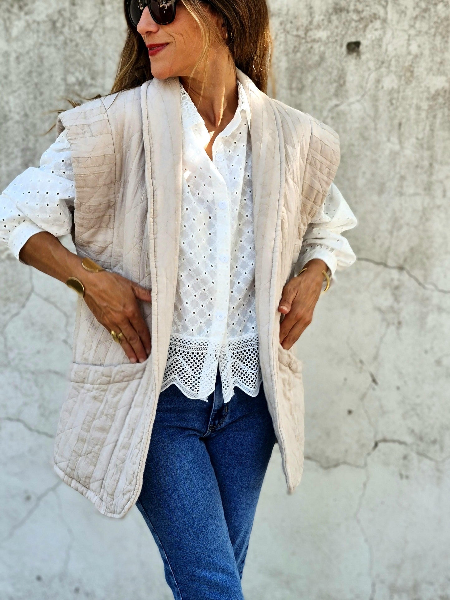 BLUSA MAGNOLIA BLANCA. - Quemepongo