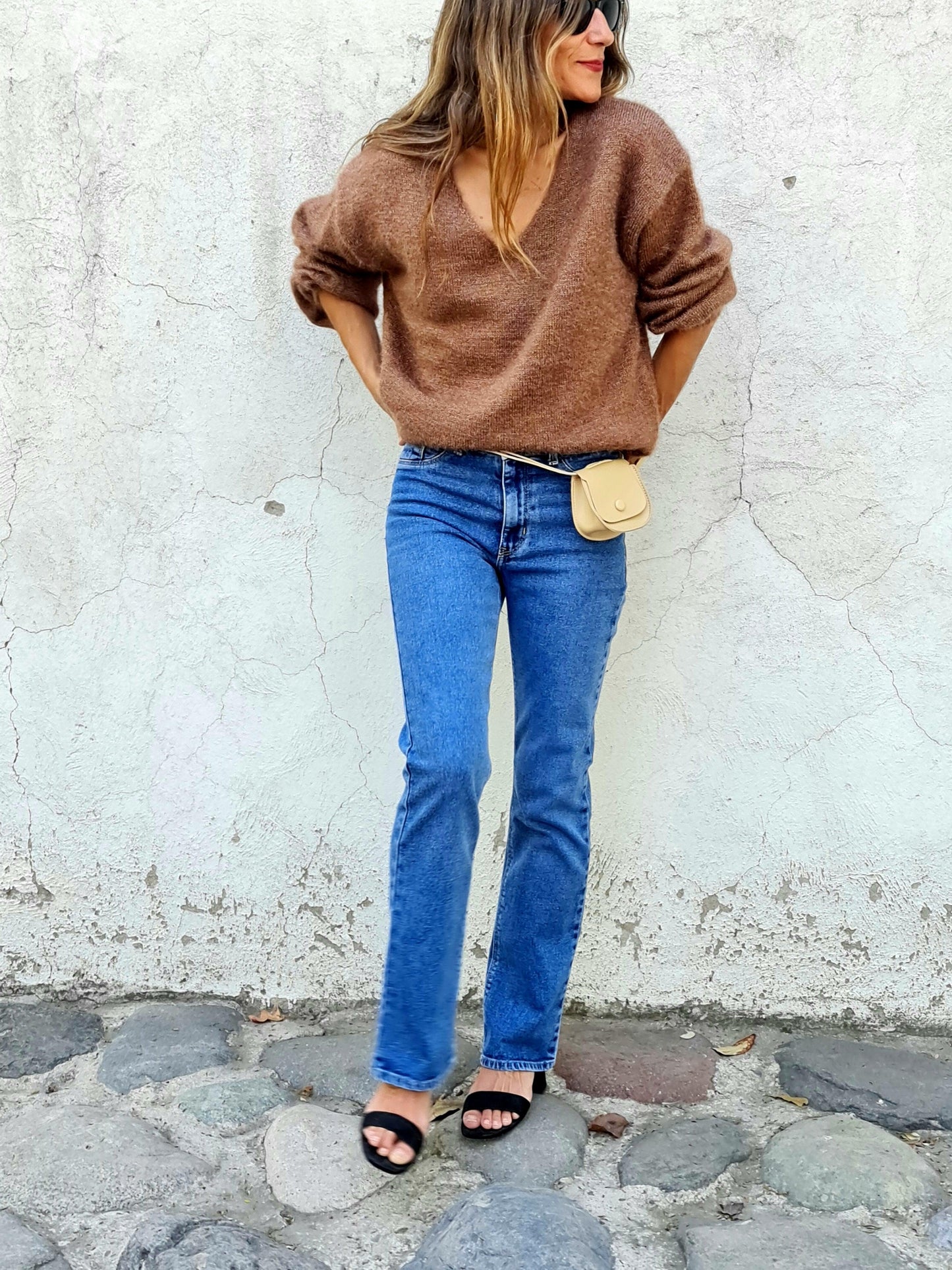SWEATER FINO CAFE BRILLO. - Quemepongo