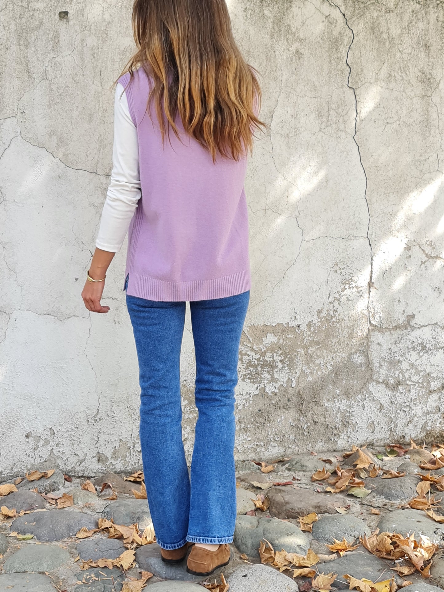 SWEATER CUELLO TORTUGA LILA.
