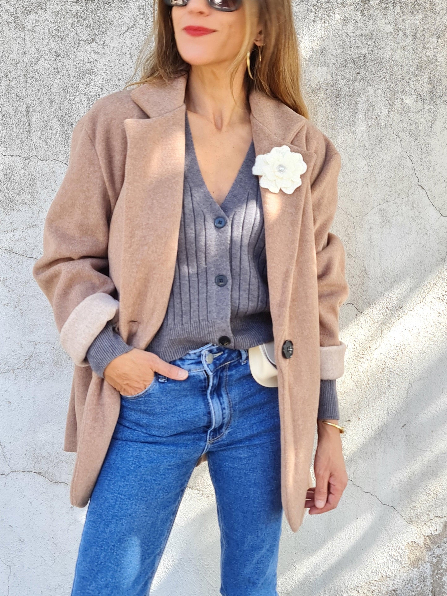 CHAQUETA JOSEFINA CAMEL -15% Dcto. - Quemepongo
