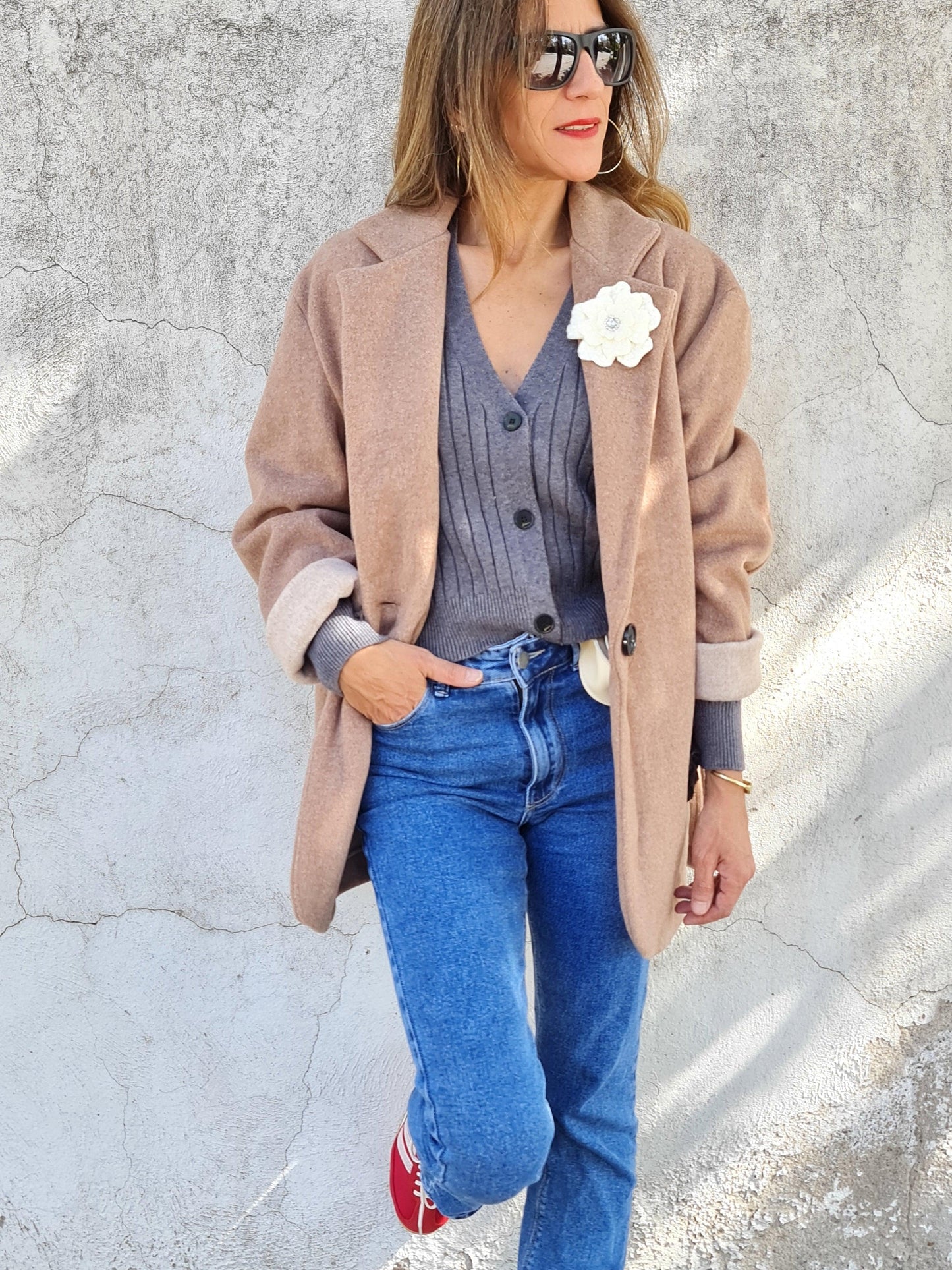 CHAQUETA JOSEFINA CAMEL -15% Dcto. - Quemepongo