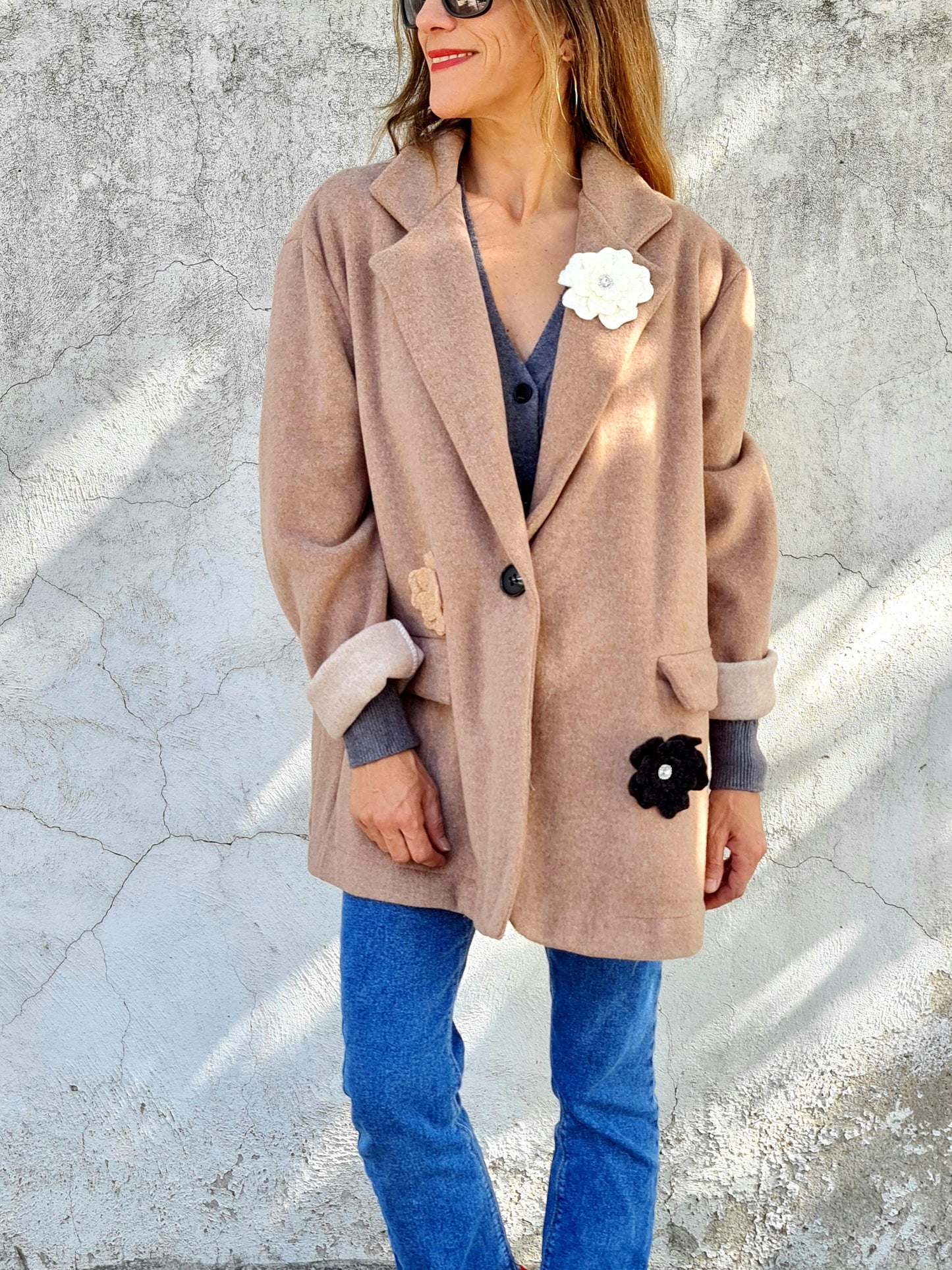 CHAQUETA JOSEFINA CAMEL -15% Dcto. - Quemepongo