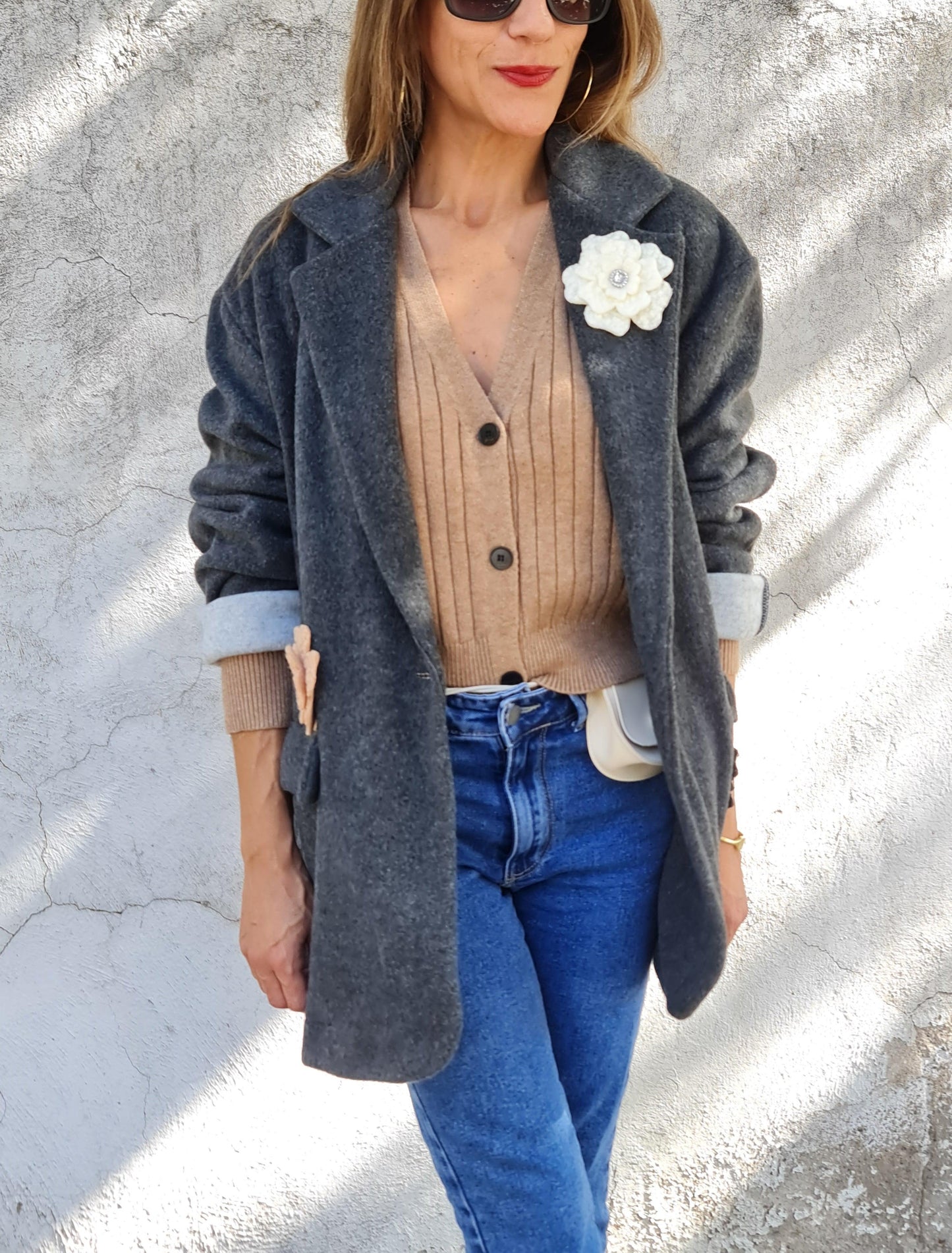 CHAQUETA JOSEFINA GRIS MARENGO -15% Dcto. - Quemepongo
