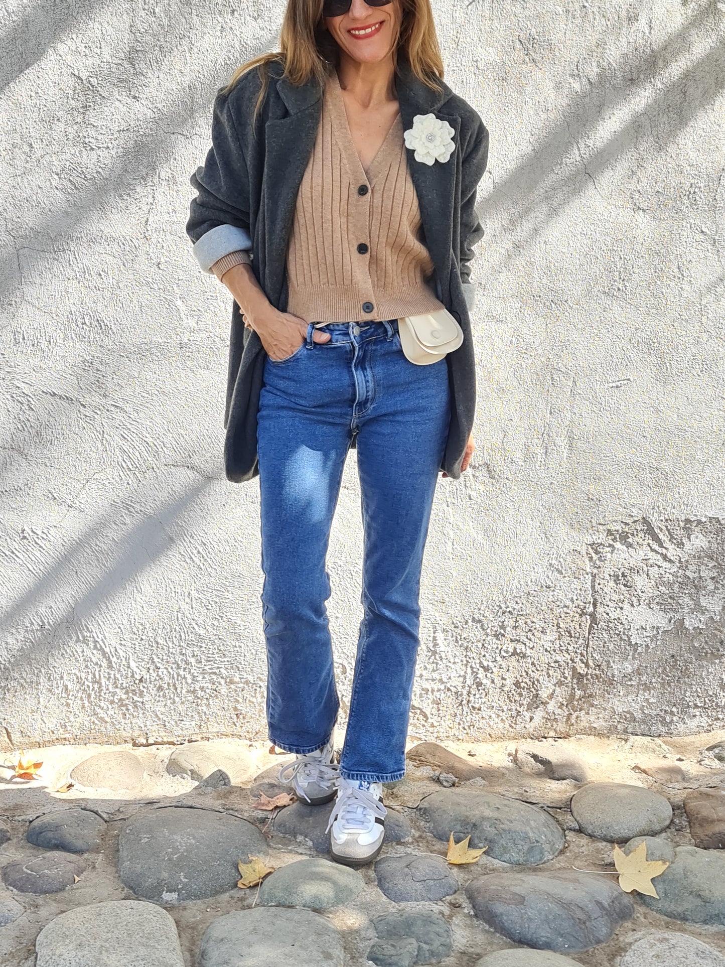 CHAQUETA JOSEFINA GRIS MARENGO.