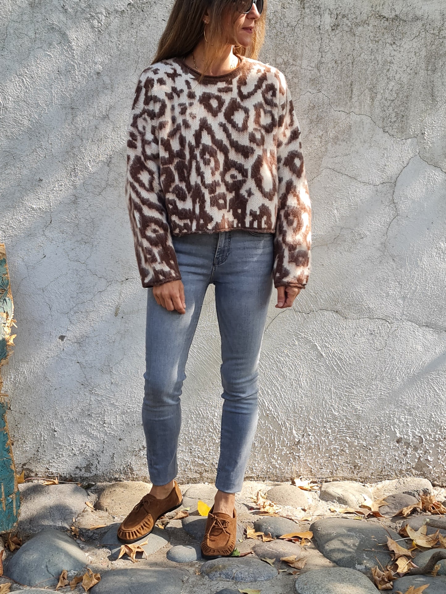 SWEATER BEGOÑA CAFE/CREMA.