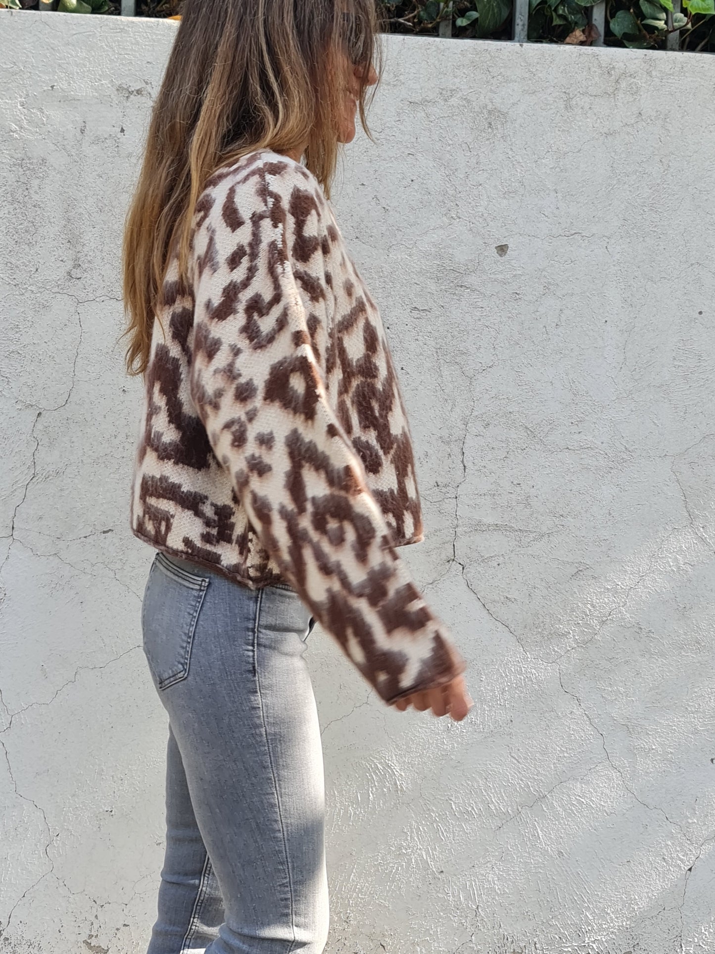 SWEATER BEGOÑA CAFE/CREMA.