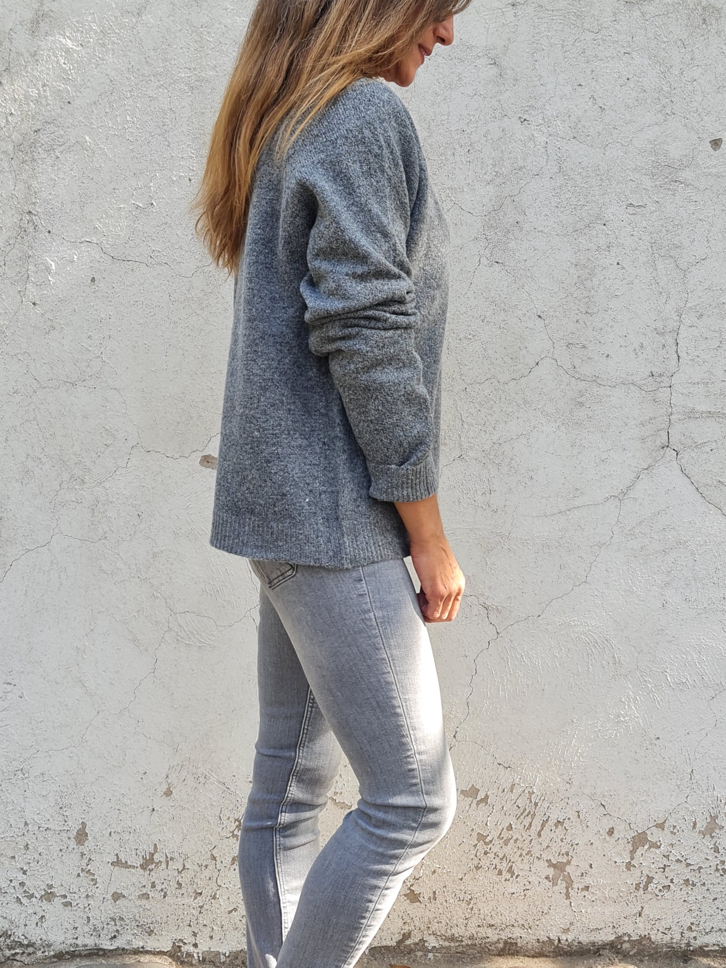 CHALECO JACINTA GRIS.