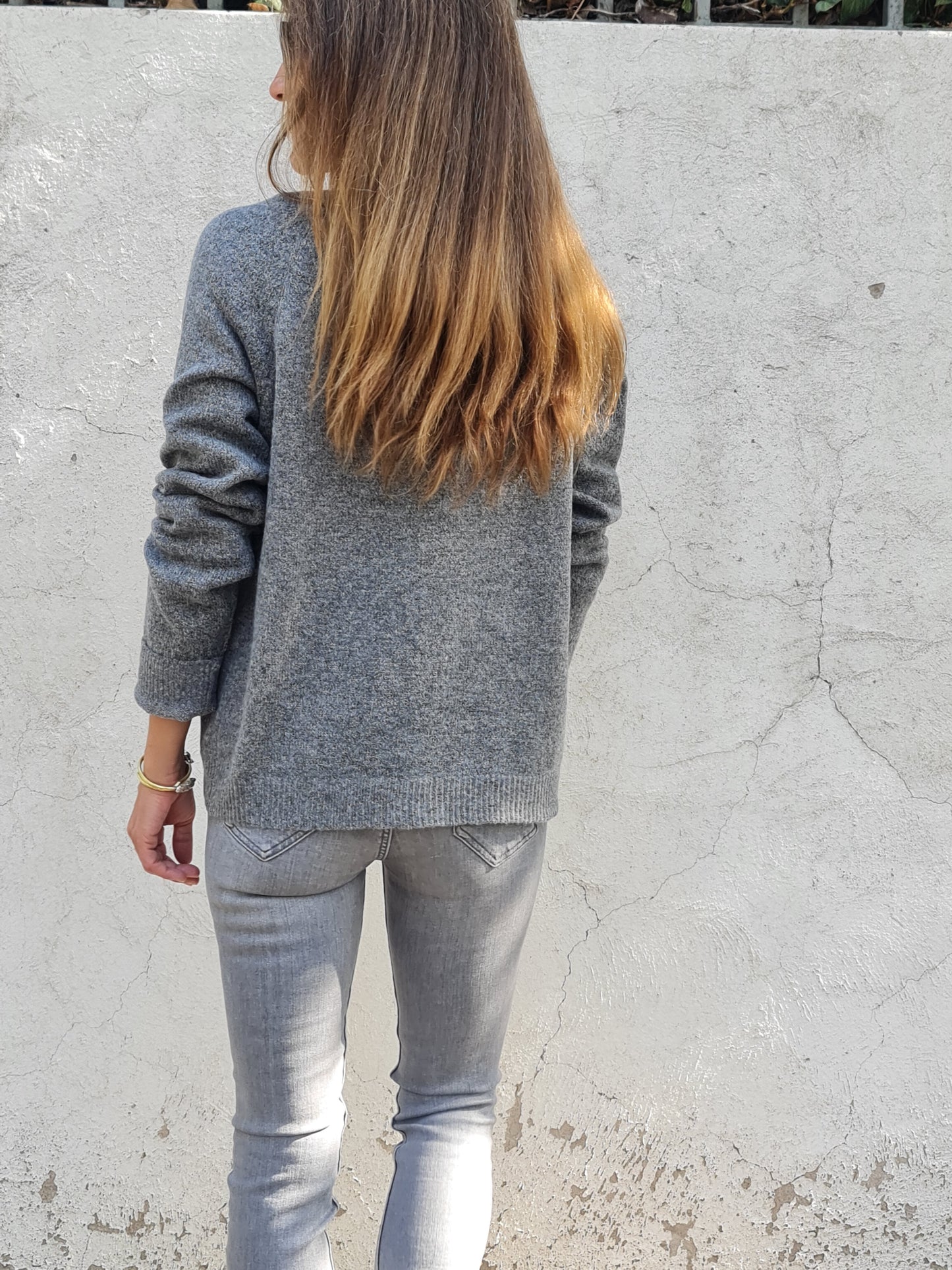 CHALECO JACINTA GRIS.