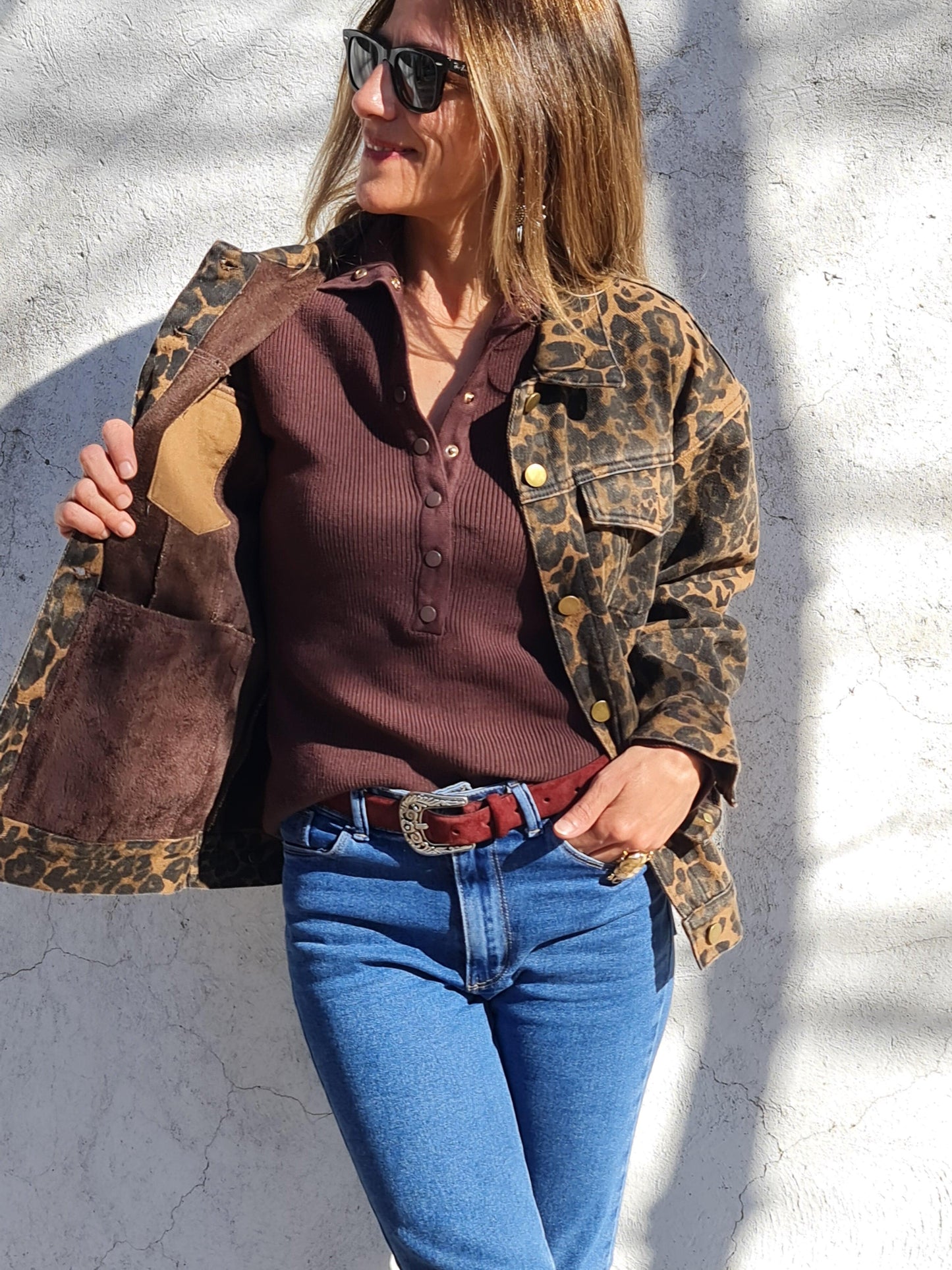 CHAQUETA JEANS PRINT. - Quemepongo