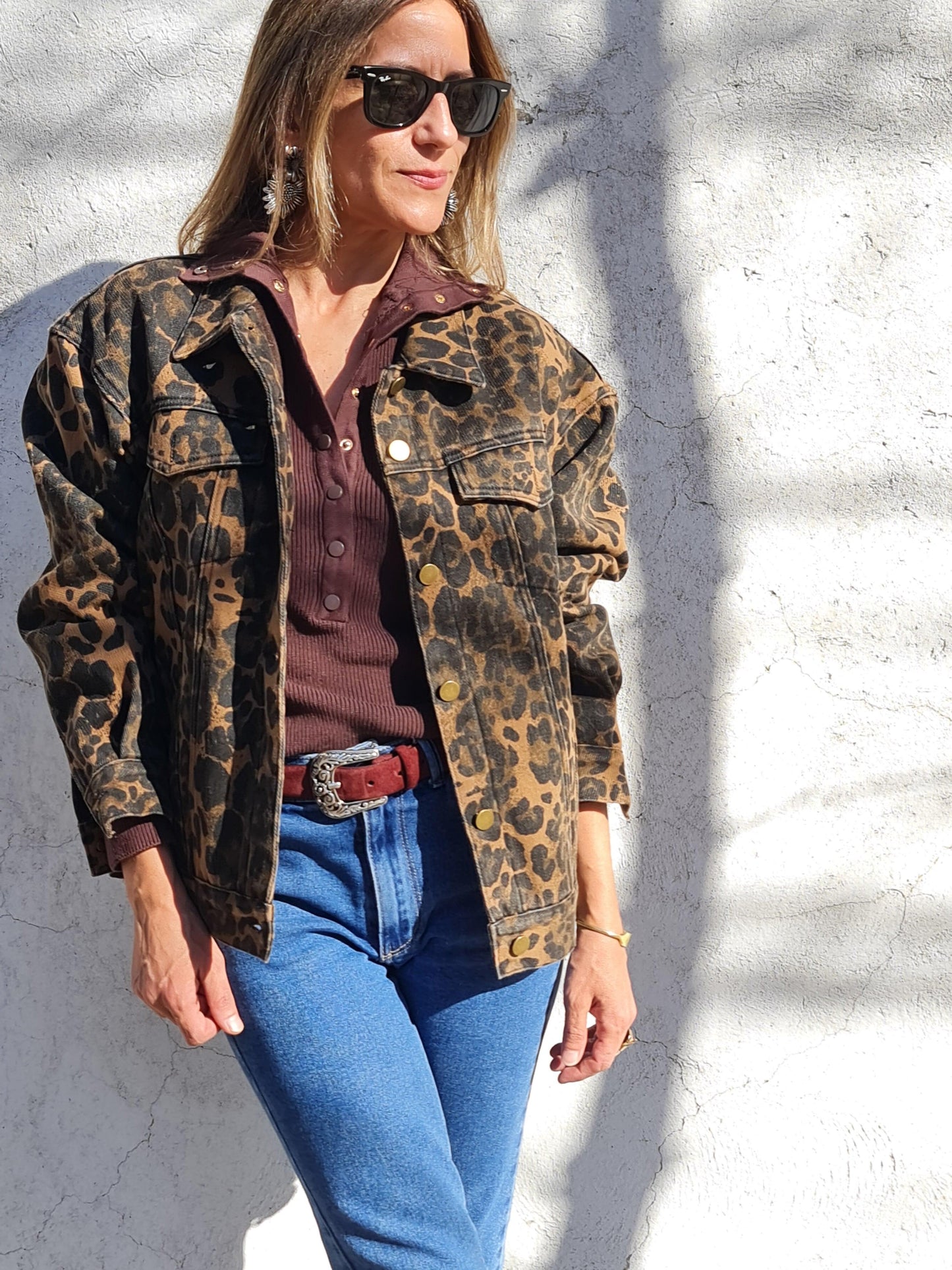 CHAQUETA JEANS PRINT. - Quemepongo