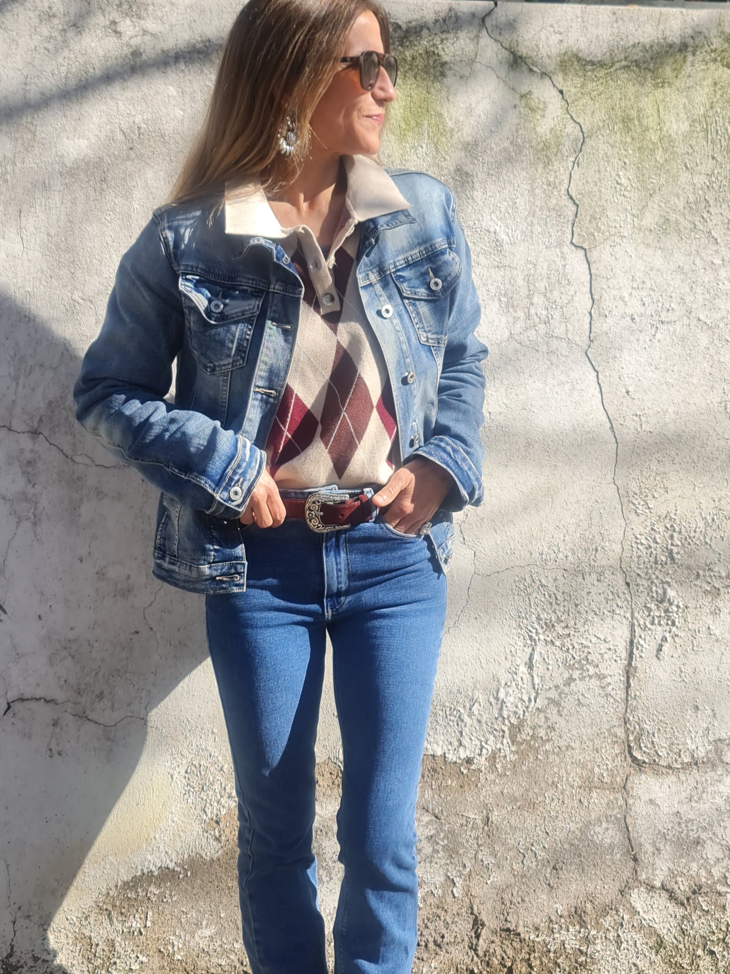 SWEATER ROMBO BEIGE. - Quemepongo