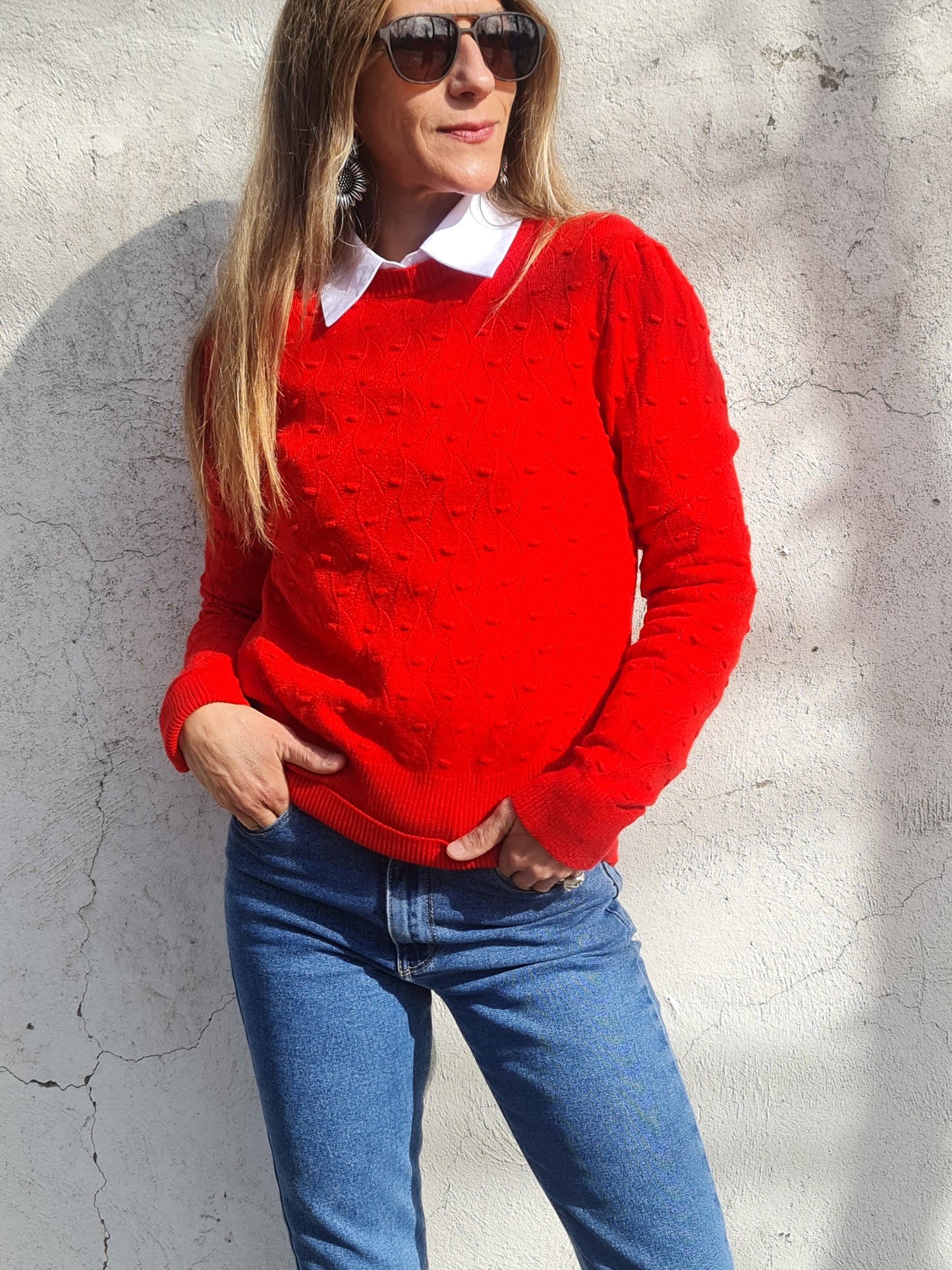 SWEATER AURELIA ROJO. - Quemepongo