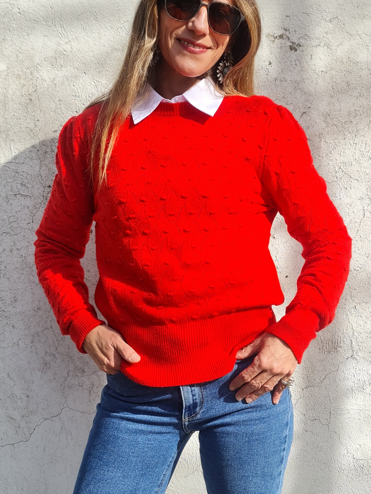 SWEATER AURELIA ROJO. - Quemepongo