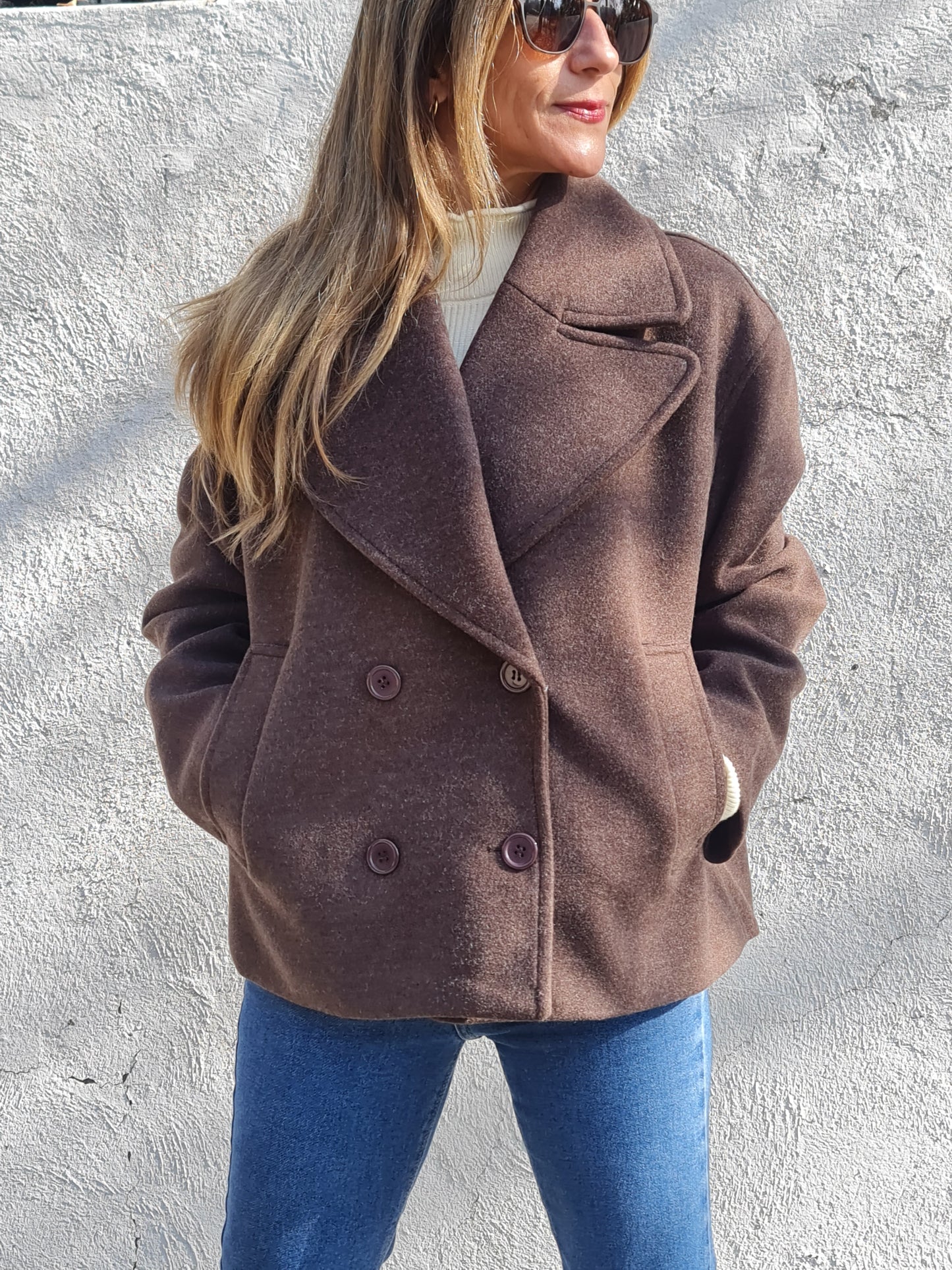 CHAQUETA VICTORIA CHOCOLATE -10% DCTO.
