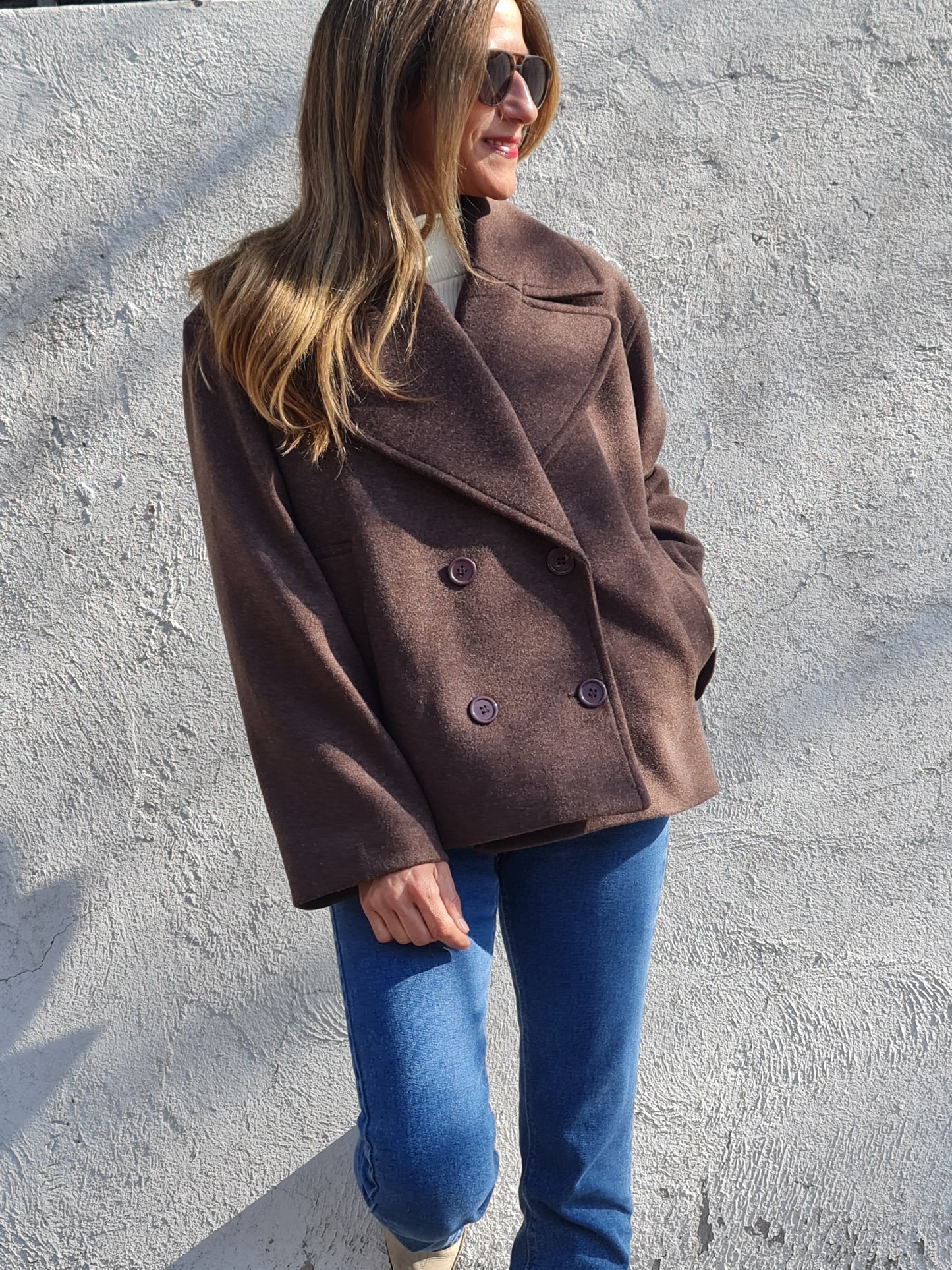 CHAQUETA VICTORIA CHOCOLATE -10% DCTO.