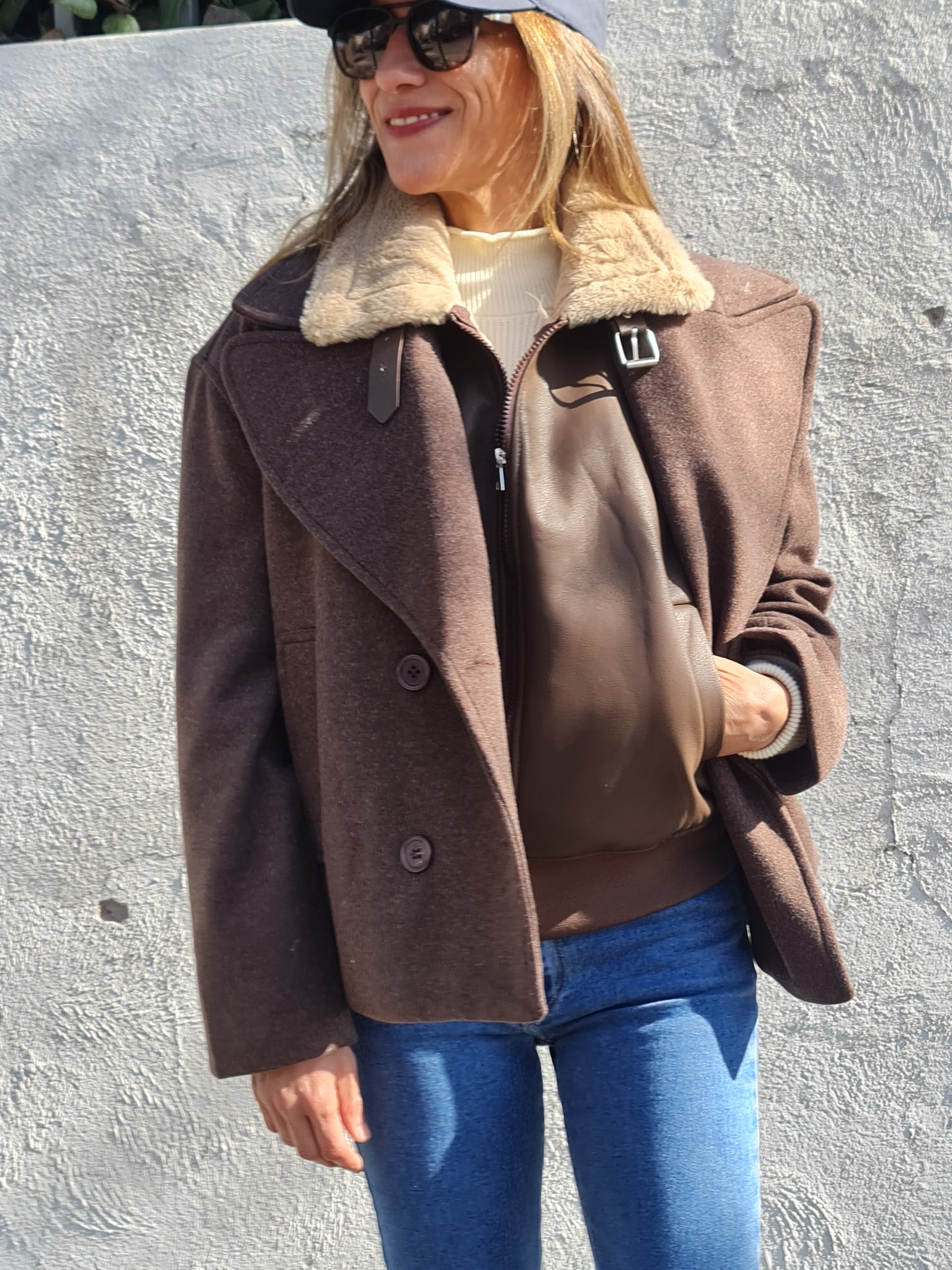 CHAQUETA VICTORIA CHOCOLATE -10% DCTO.