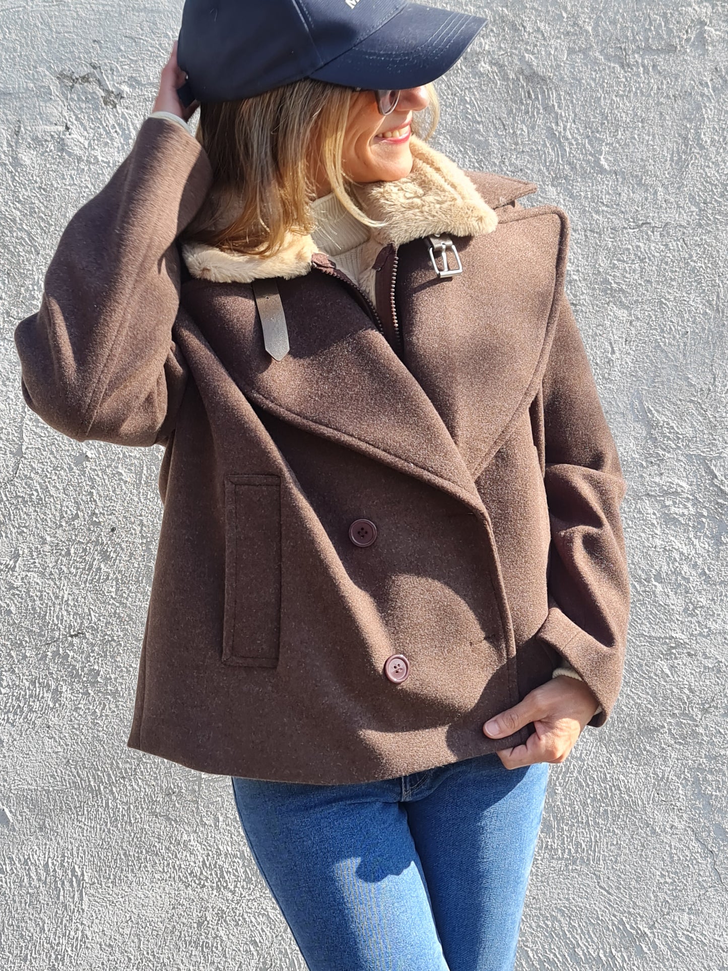 CHAQUETA VICTORIA CHOCOLATE -10% DCTO.