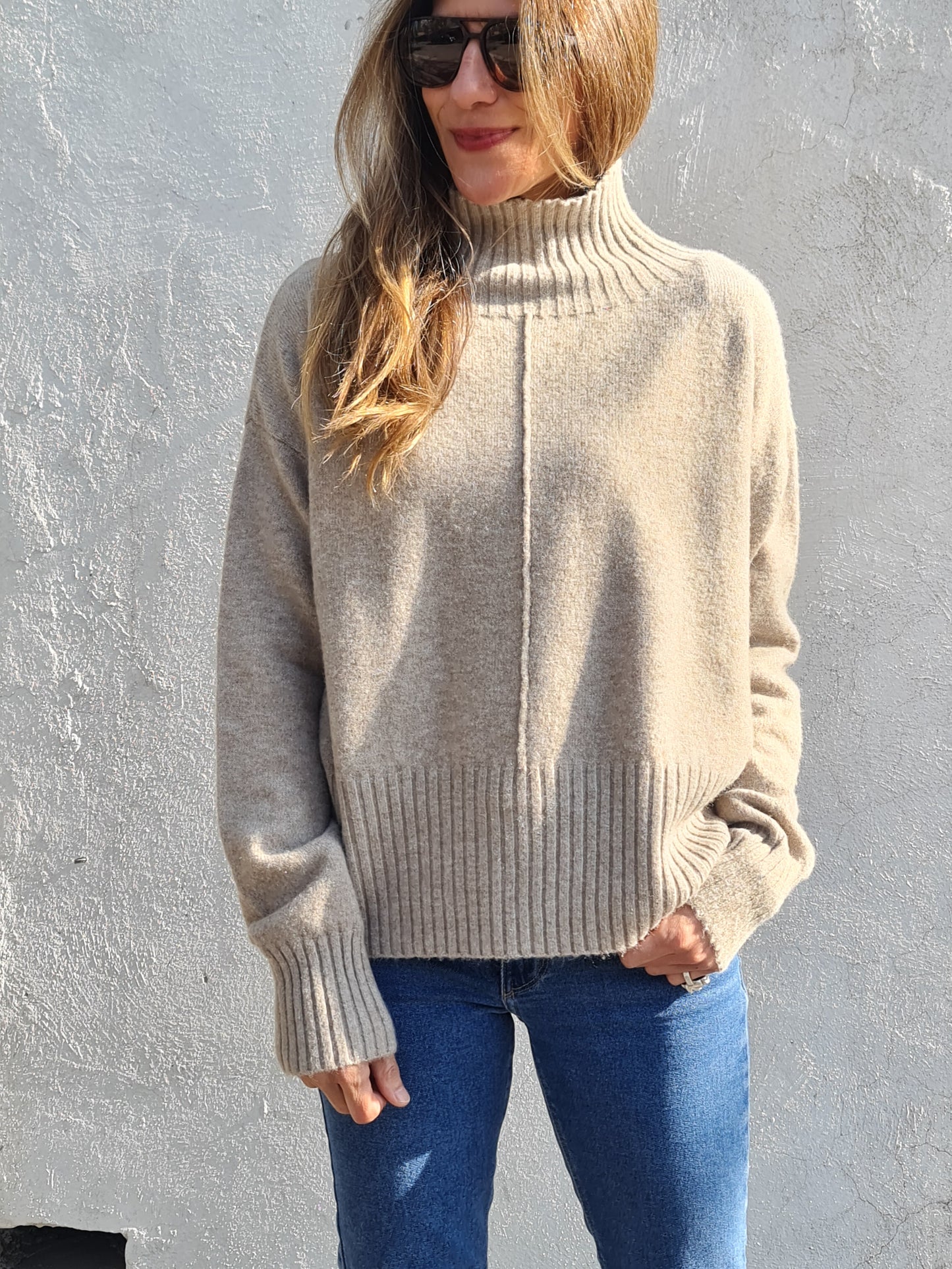 SWEATER MARTA TOSTADO SUAVE -15% DCTO.