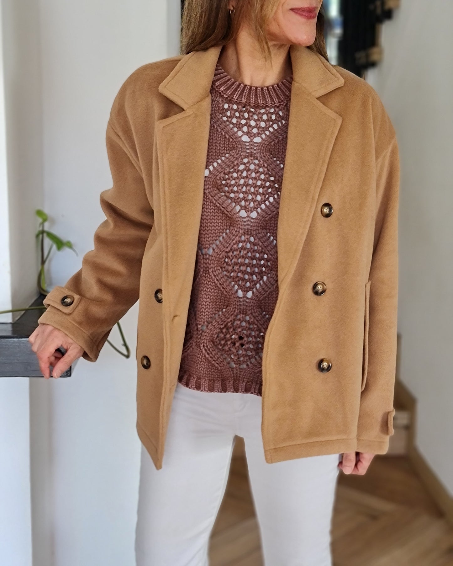 CHAQUETA FILIPA CAMEL -40% Dcto.