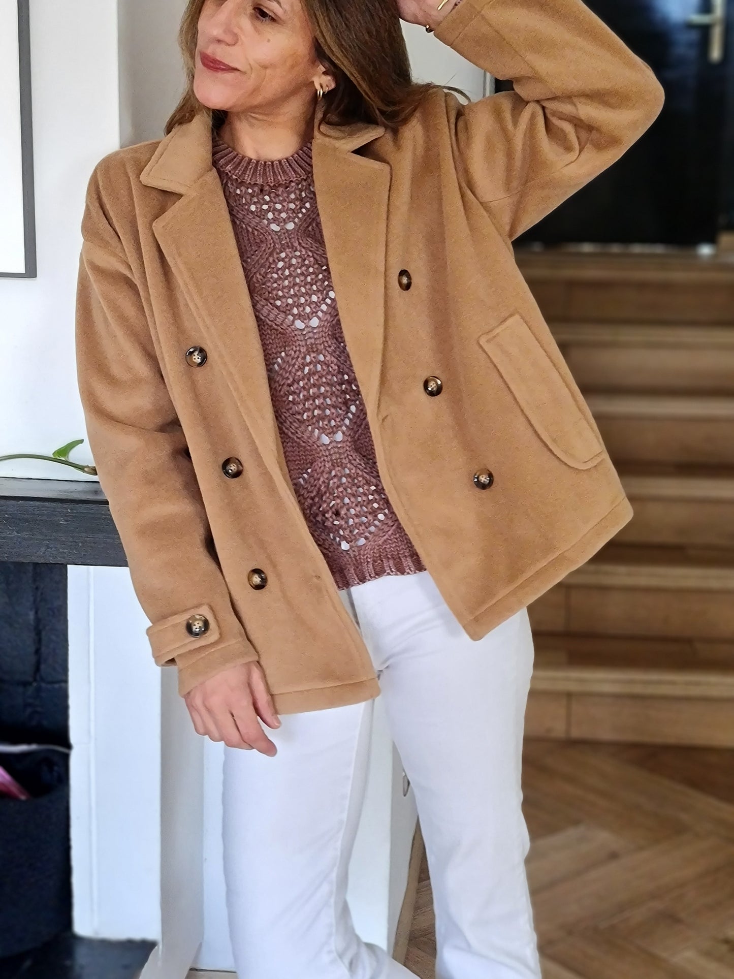 CHAQUETA FILIPA CAMEL -40% Dcto.