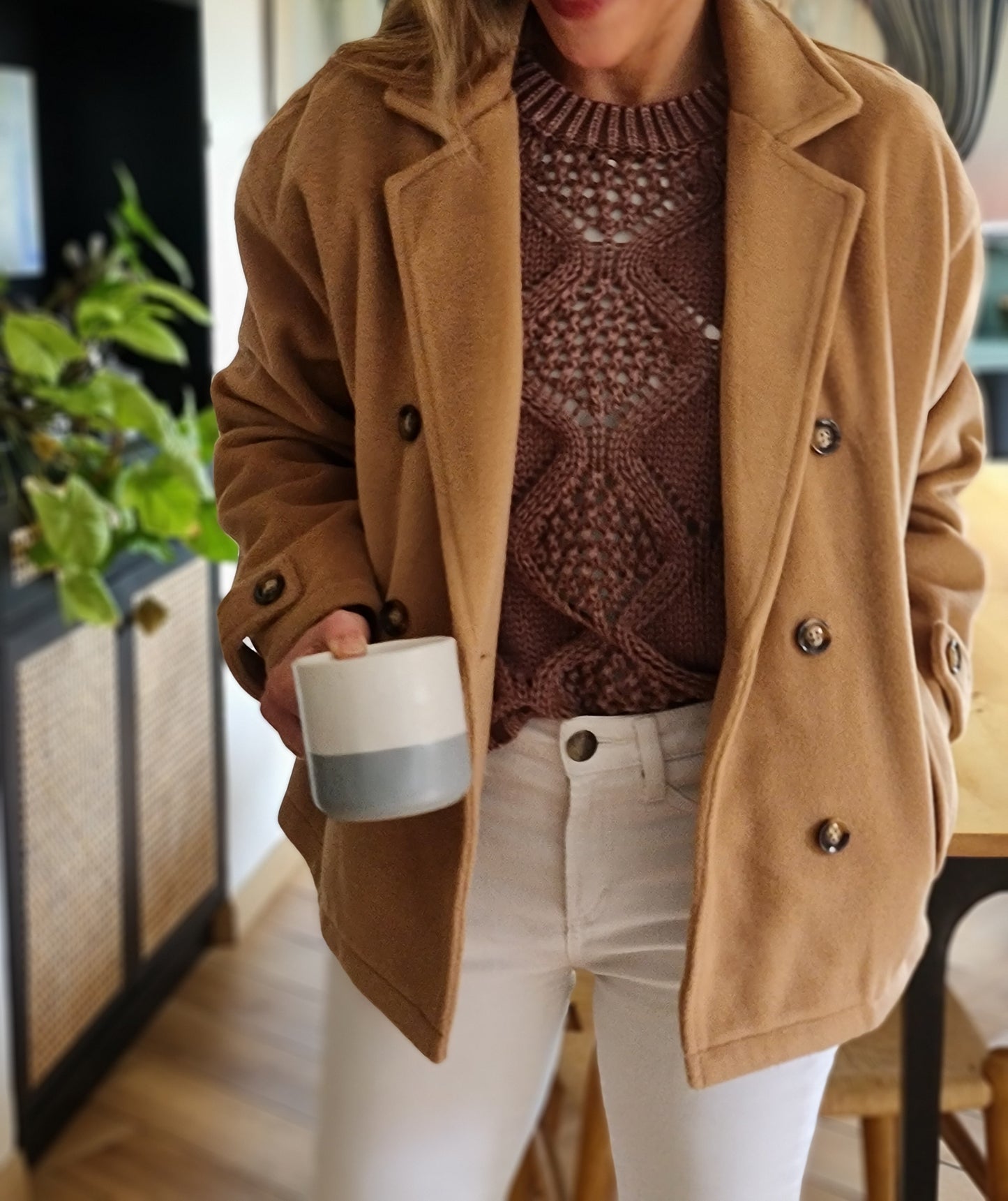 CHAQUETA FILIPA CAMEL -40% Dcto.
