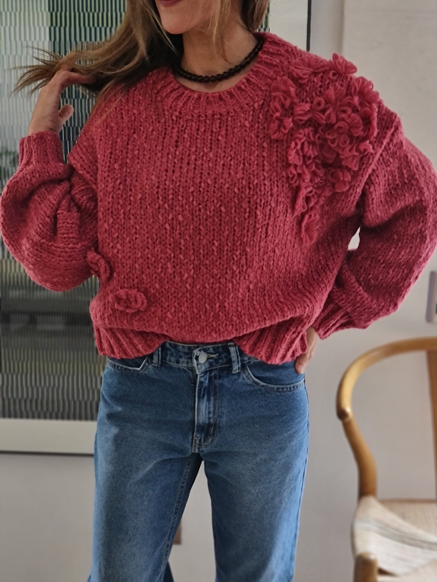 SWEATER CAMILA BURDEO SUAVE -10% DCTO.