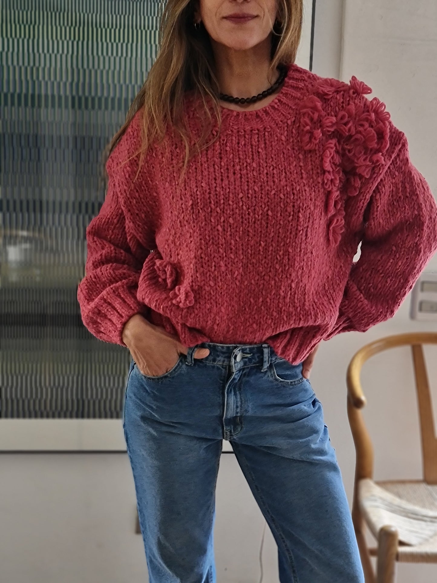 SWEATER CAMILA BURDEO SUAVE -10% DCTO.