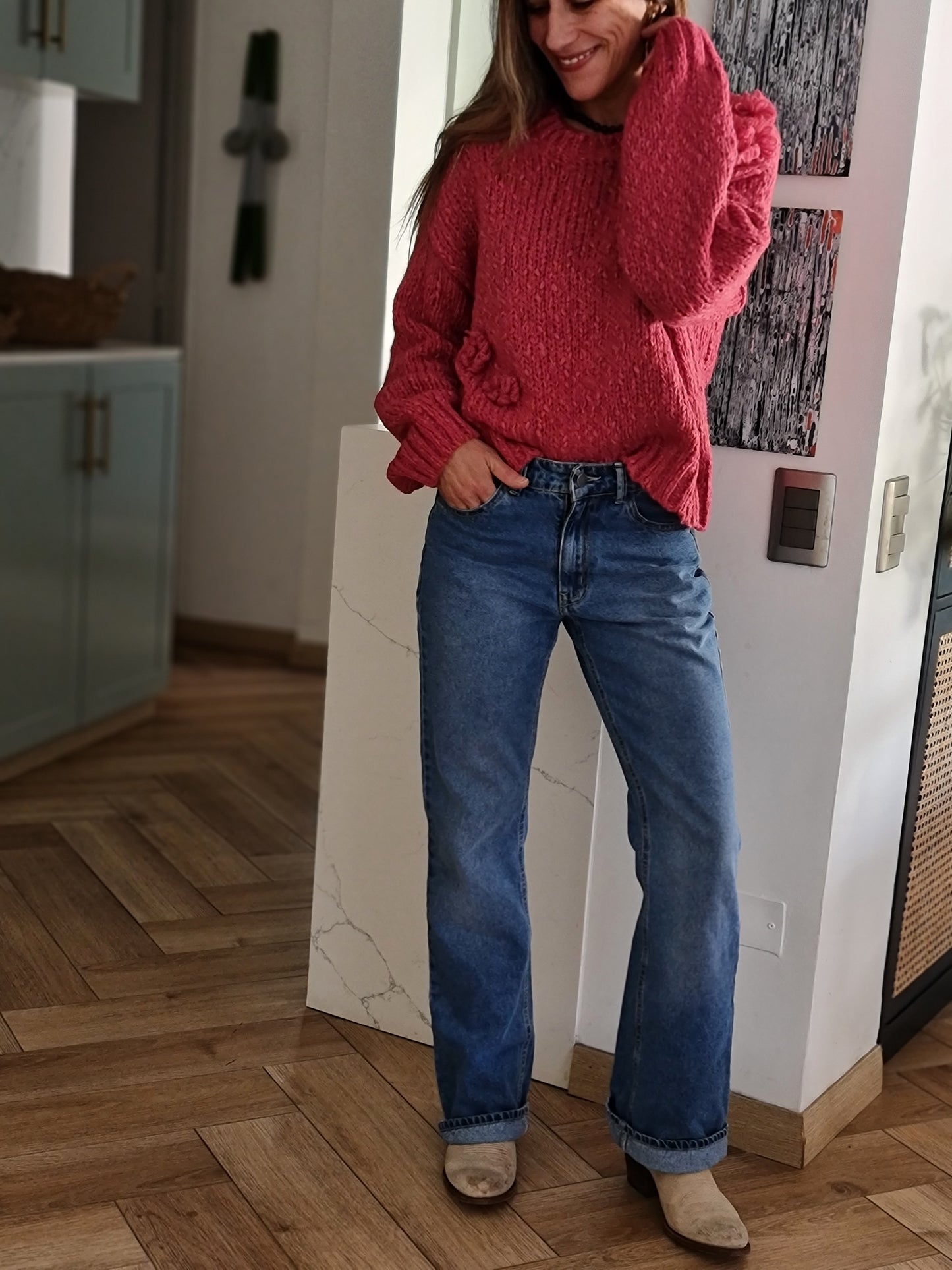 SWEATER CAMILA BURDEO SUAVE -10% DCTO.