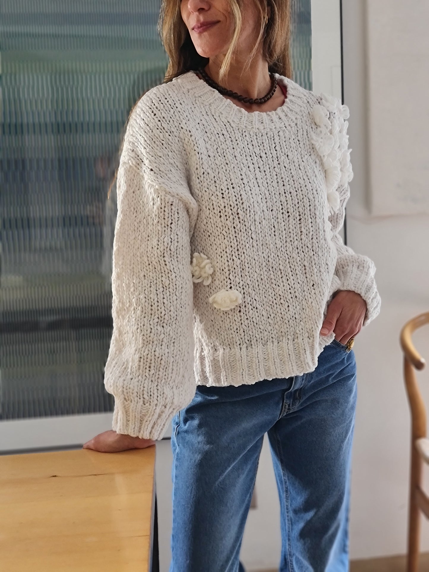 SWEATER CAMILA BLANCO -10%DCTO