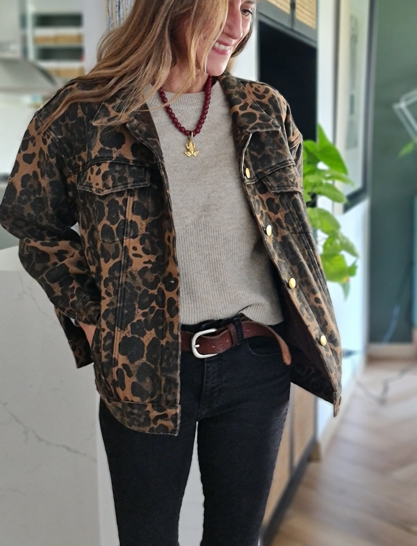 CHAQUETA JEANS PRINT.