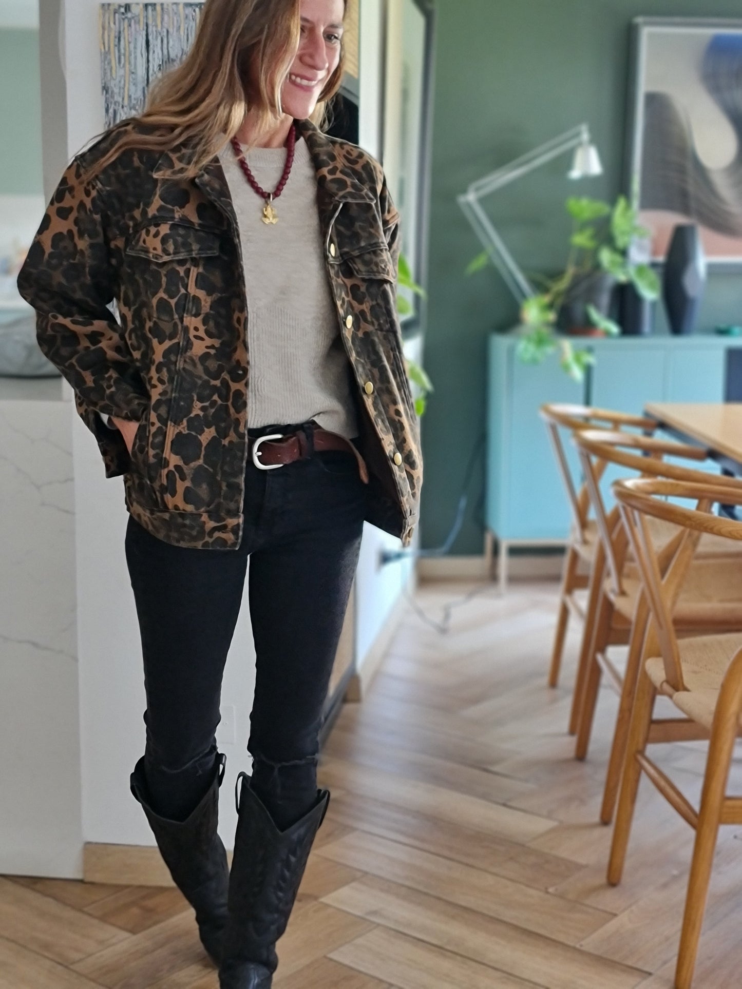 CHAQUETA JEANS PRINT.