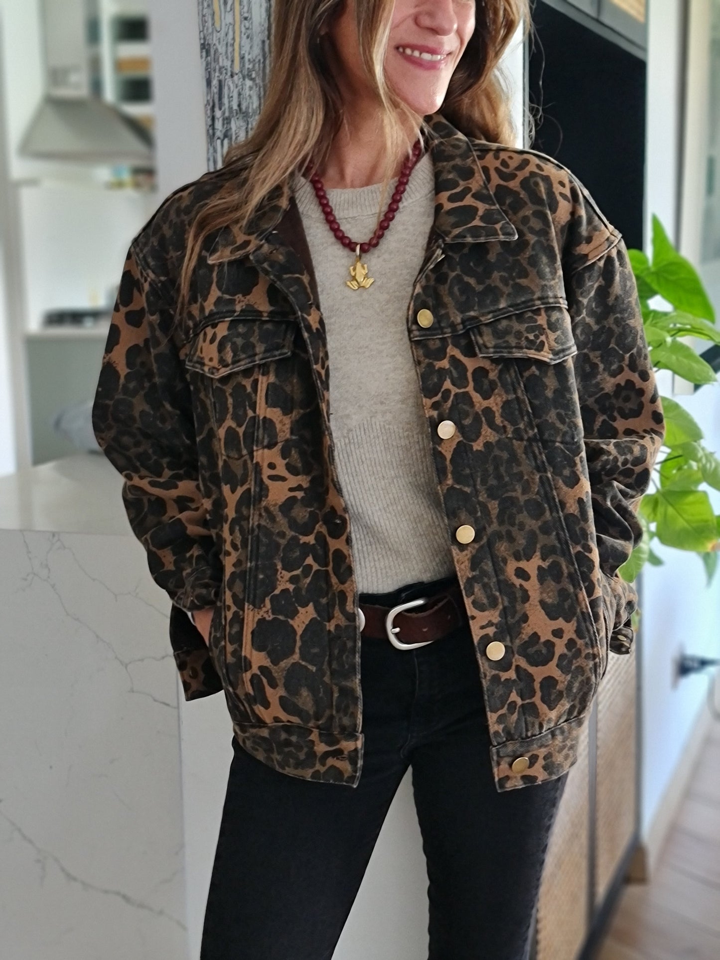 CHAQUETA JEANS PRINT.