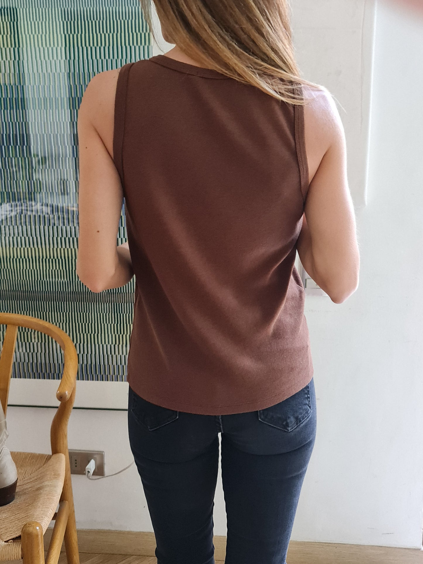 POLERA LETICIA CAFE -10% DCTO.