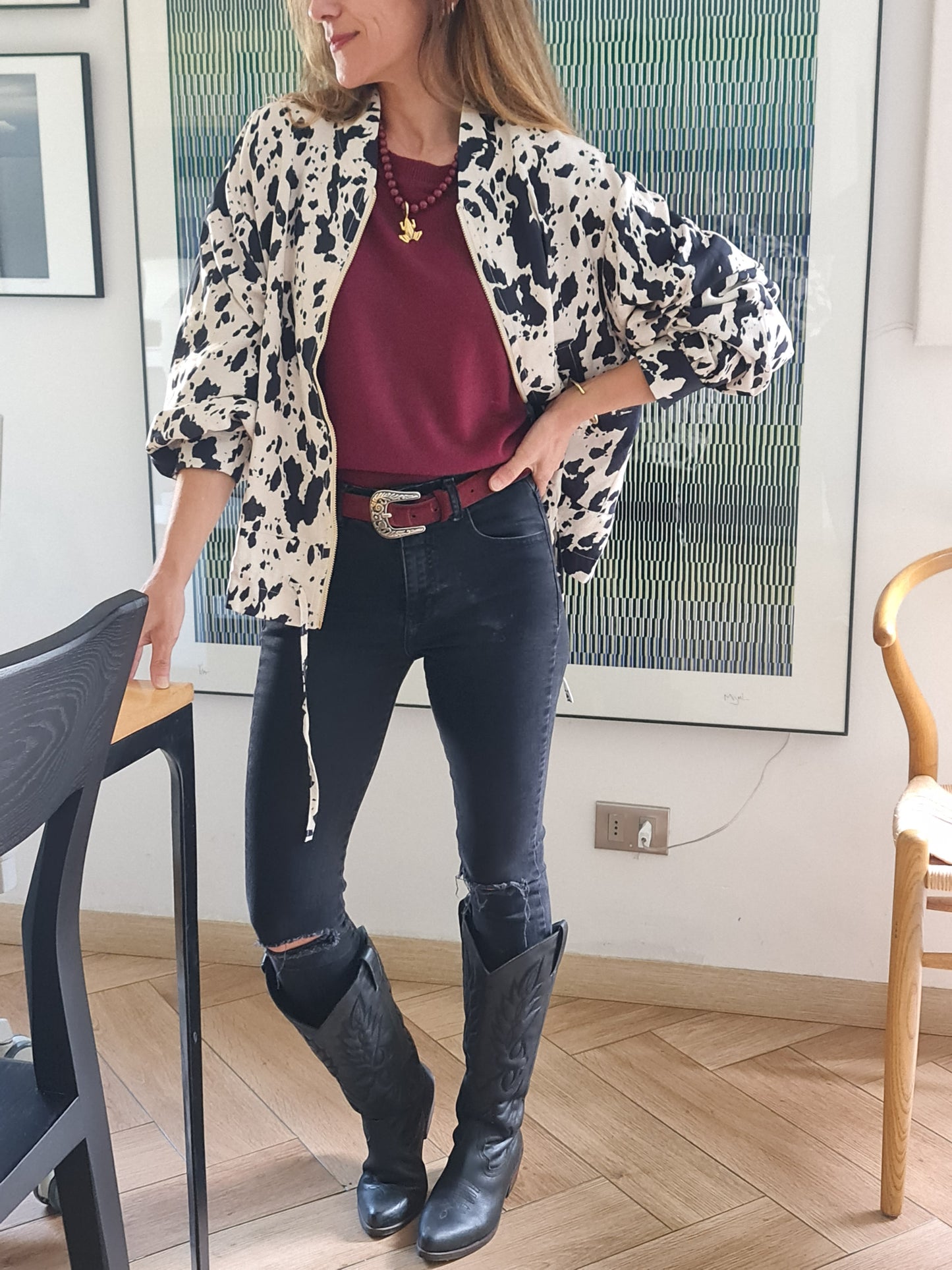CHAQUETA VIRGINIA NEGRA.