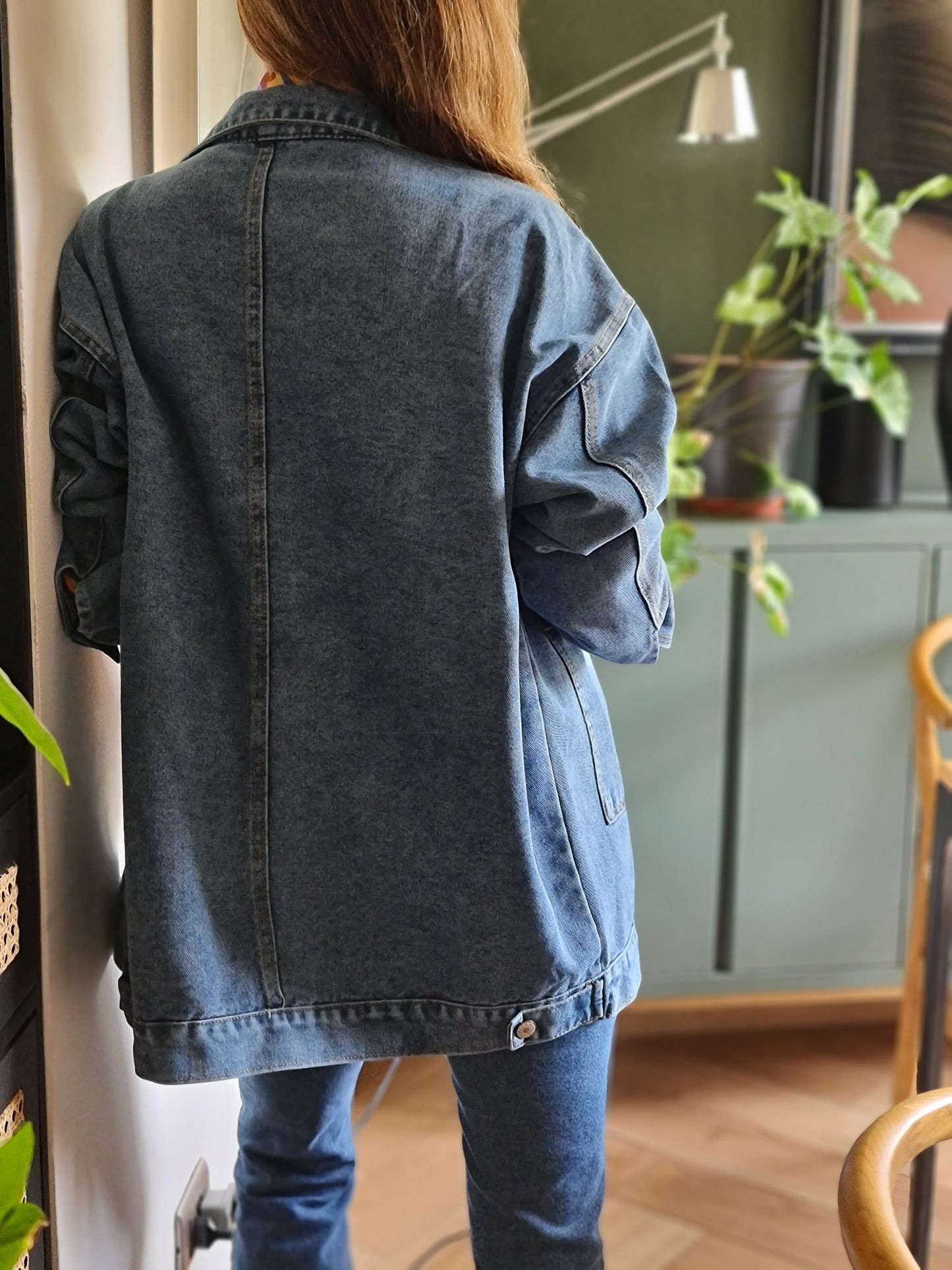CHAQUETA DELIA JEANS AZUL MEDIO.