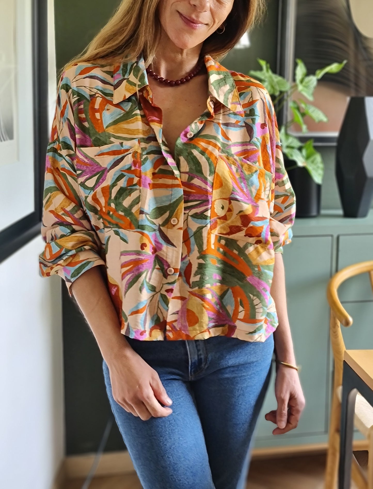 BLUSA PEPA BEIGE.