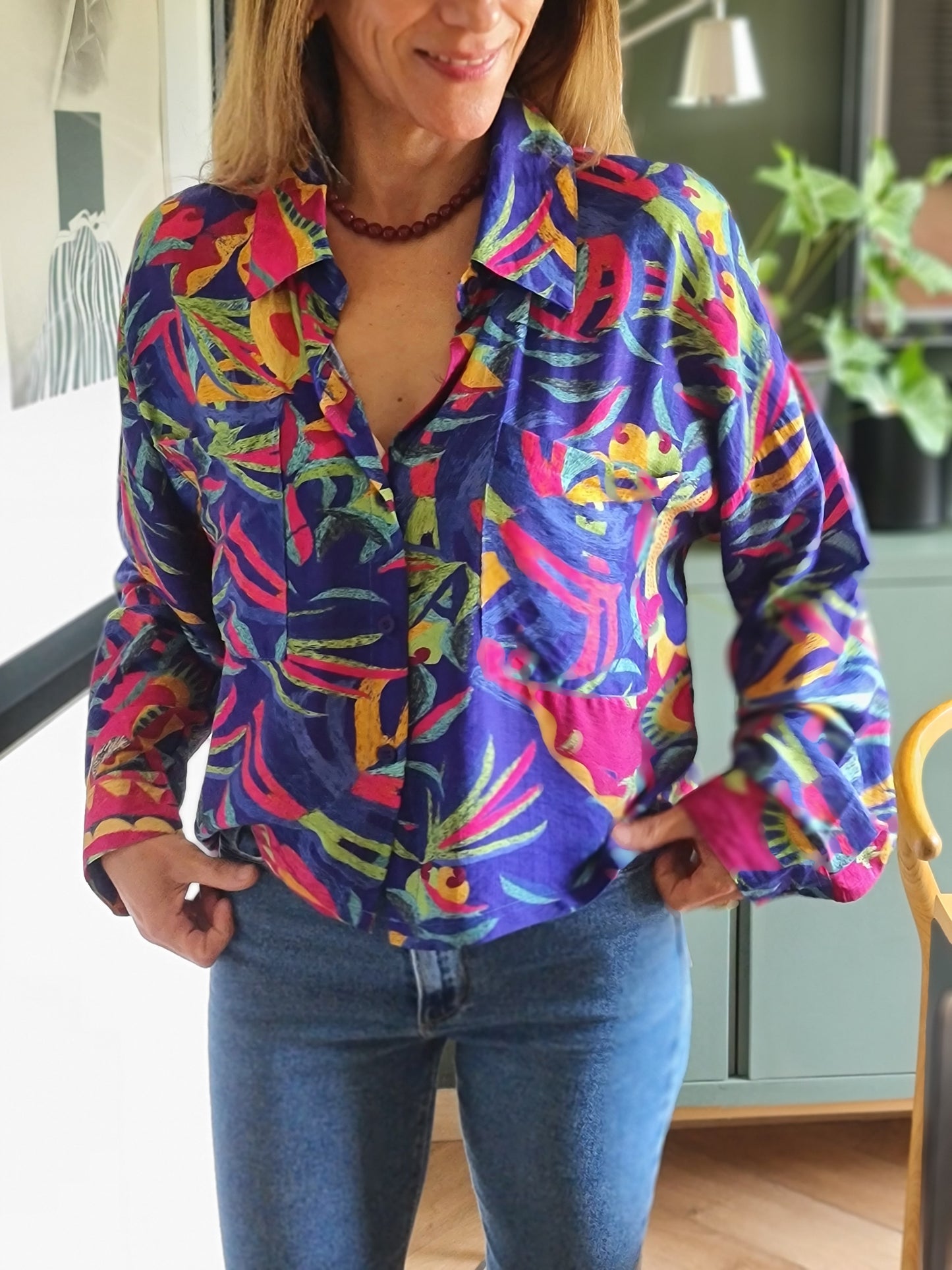 BLUSA PEPA MORADA.