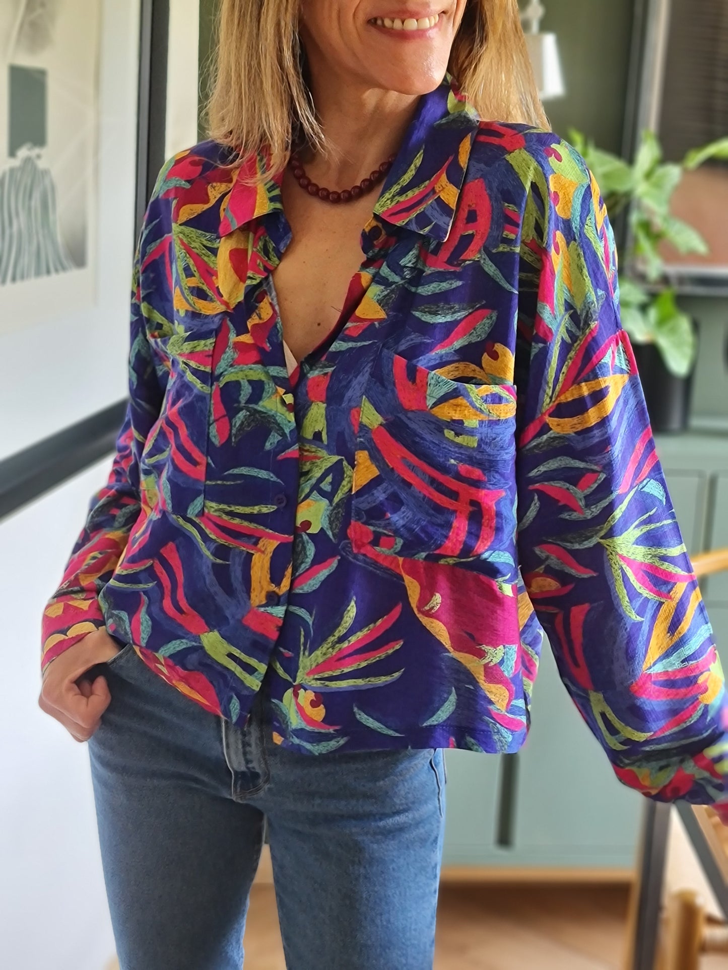 BLUSA PEPA MORADA.
