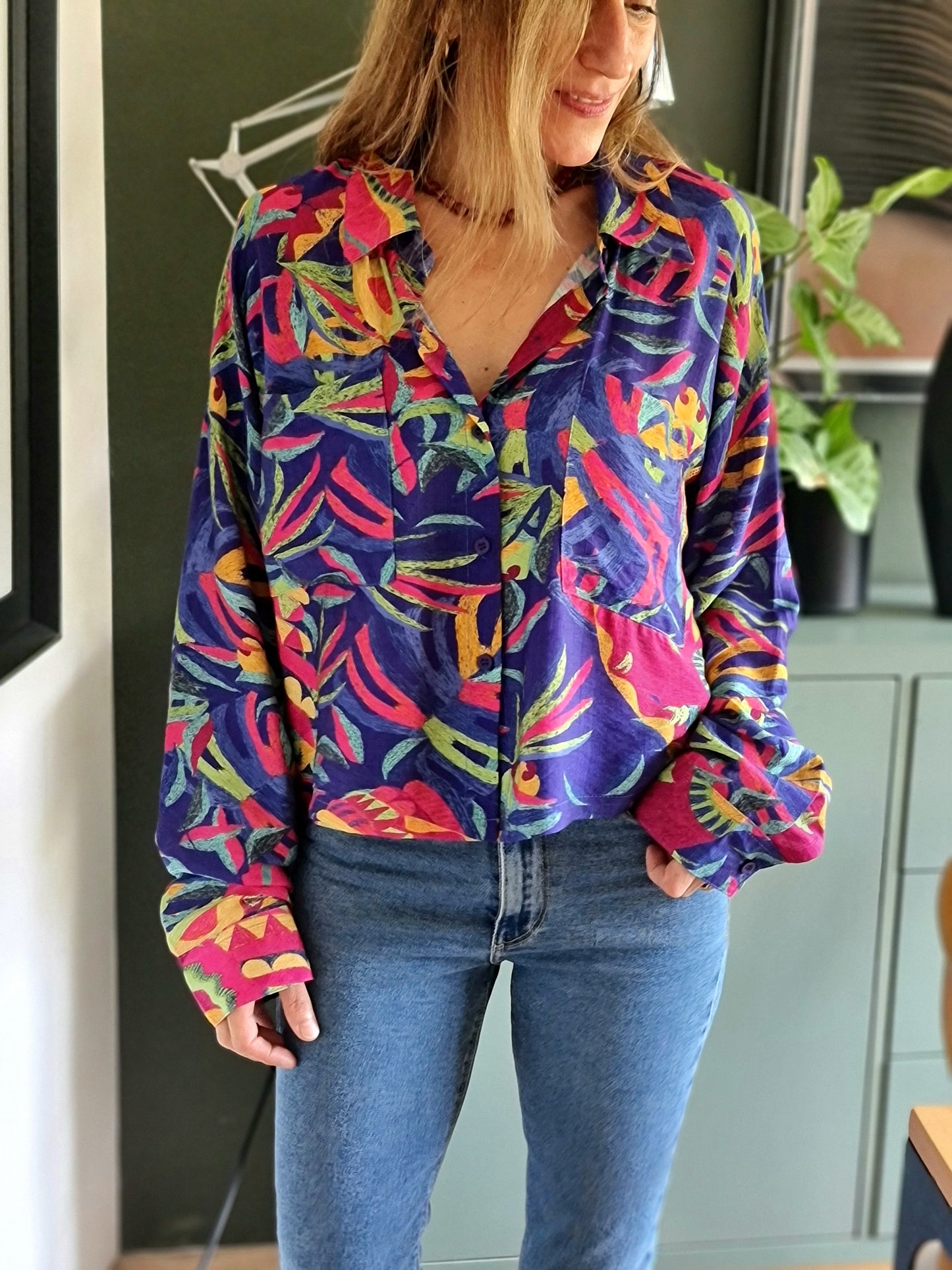 BLUSA PEPA MORADA.