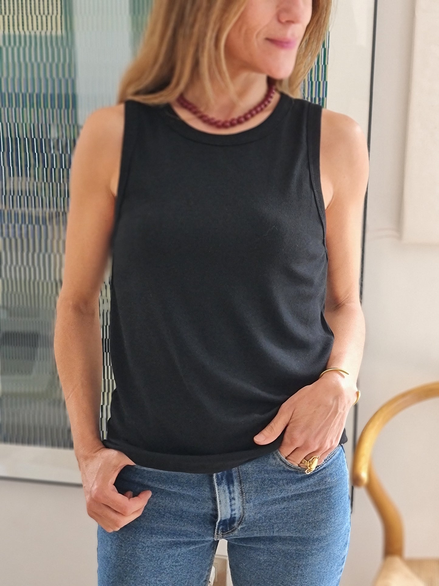 POLERA LETICIA NEGRA -10% DCTO.