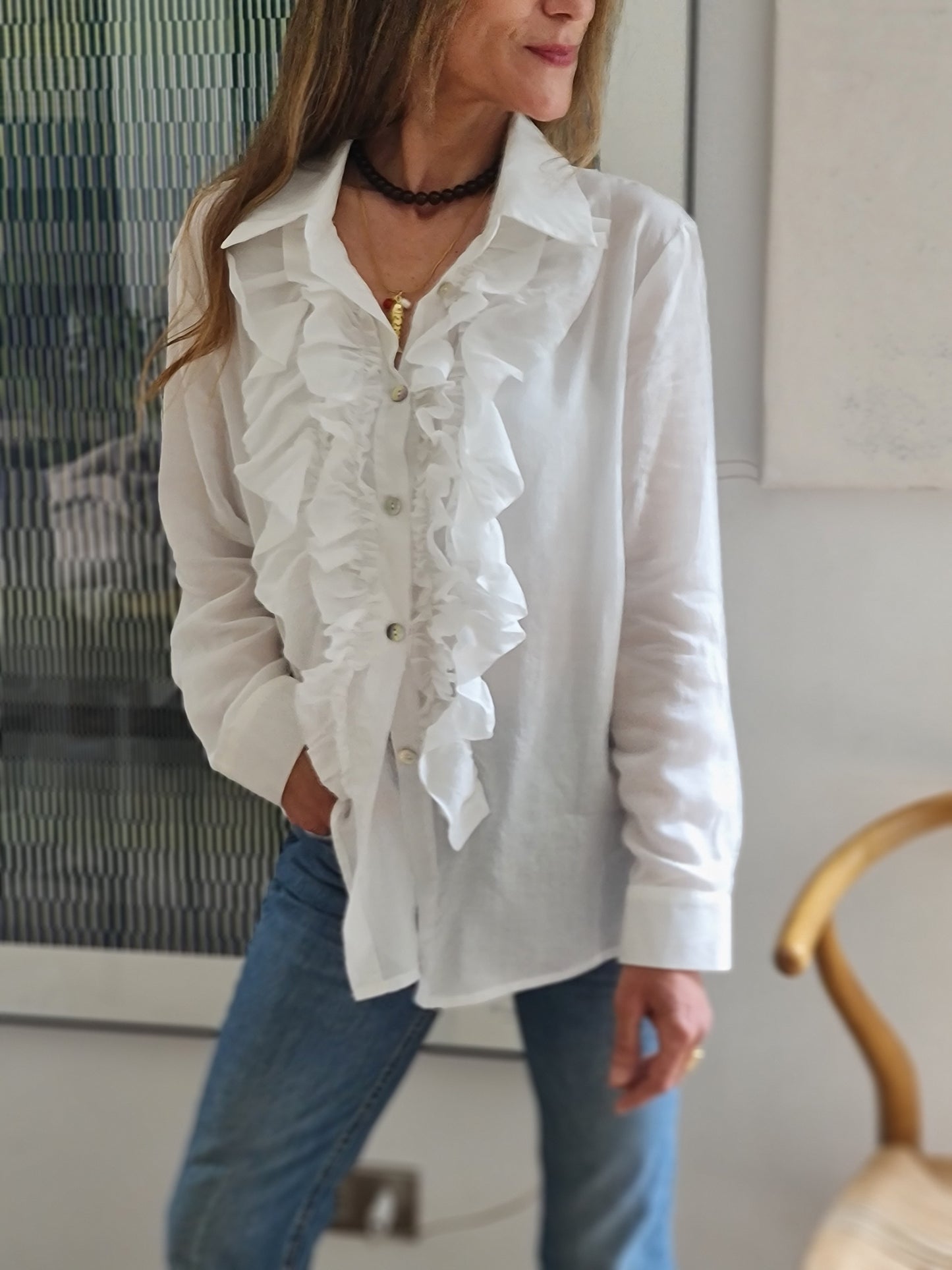 BLUSA ANTONIETA BLANCA.