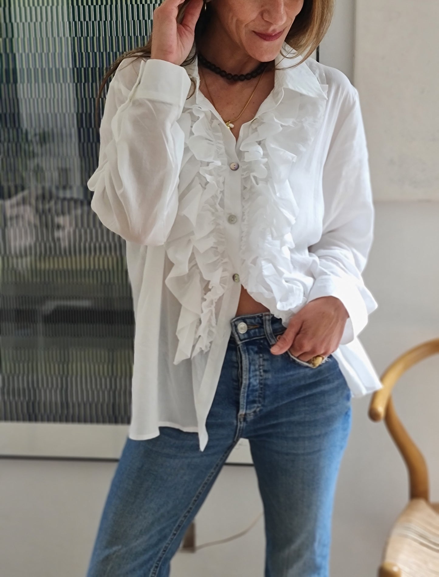 BLUSA ANTONIETA BLANCA.