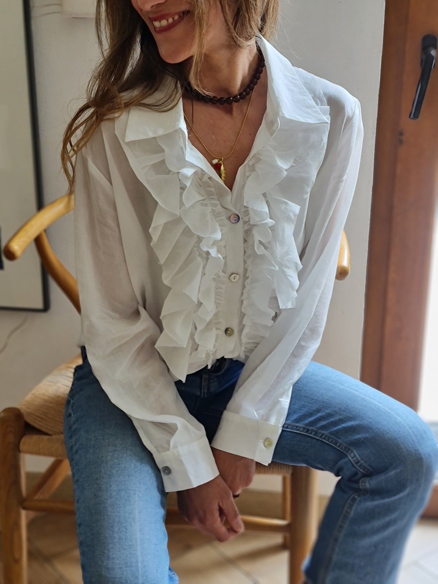 BLUSA ANTONIETA BLANCA.