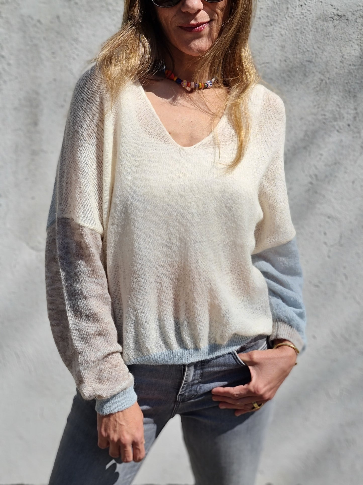 SWEATER CLARITA CREMA.