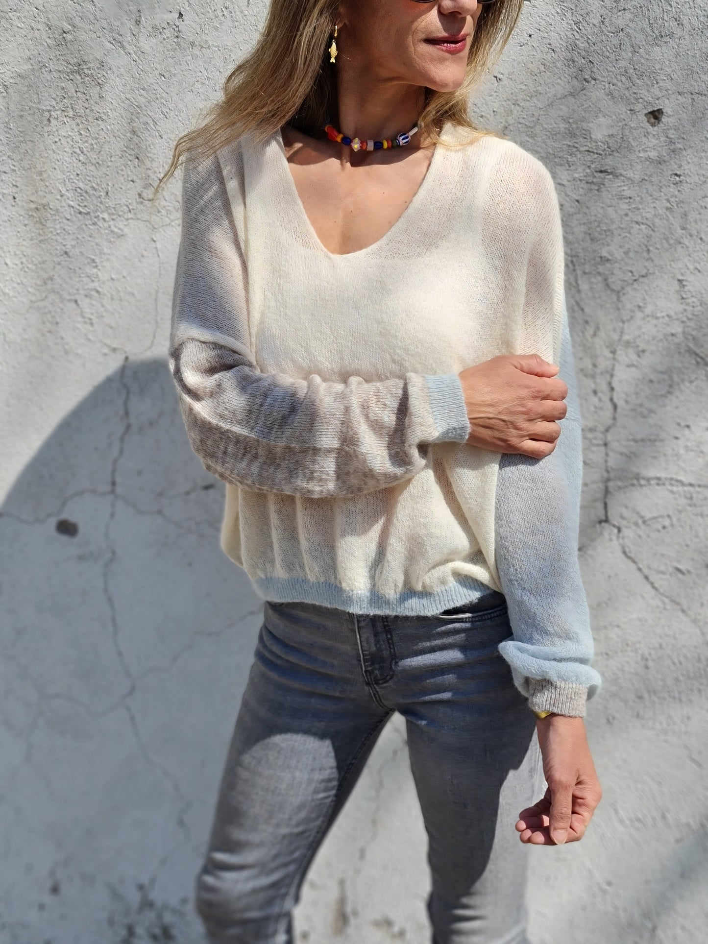 SWEATER CLARITA CREMA.