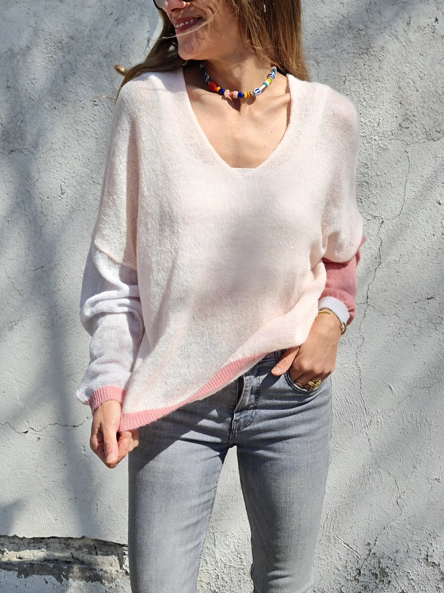 SWEATER CLARITA ROSADO.