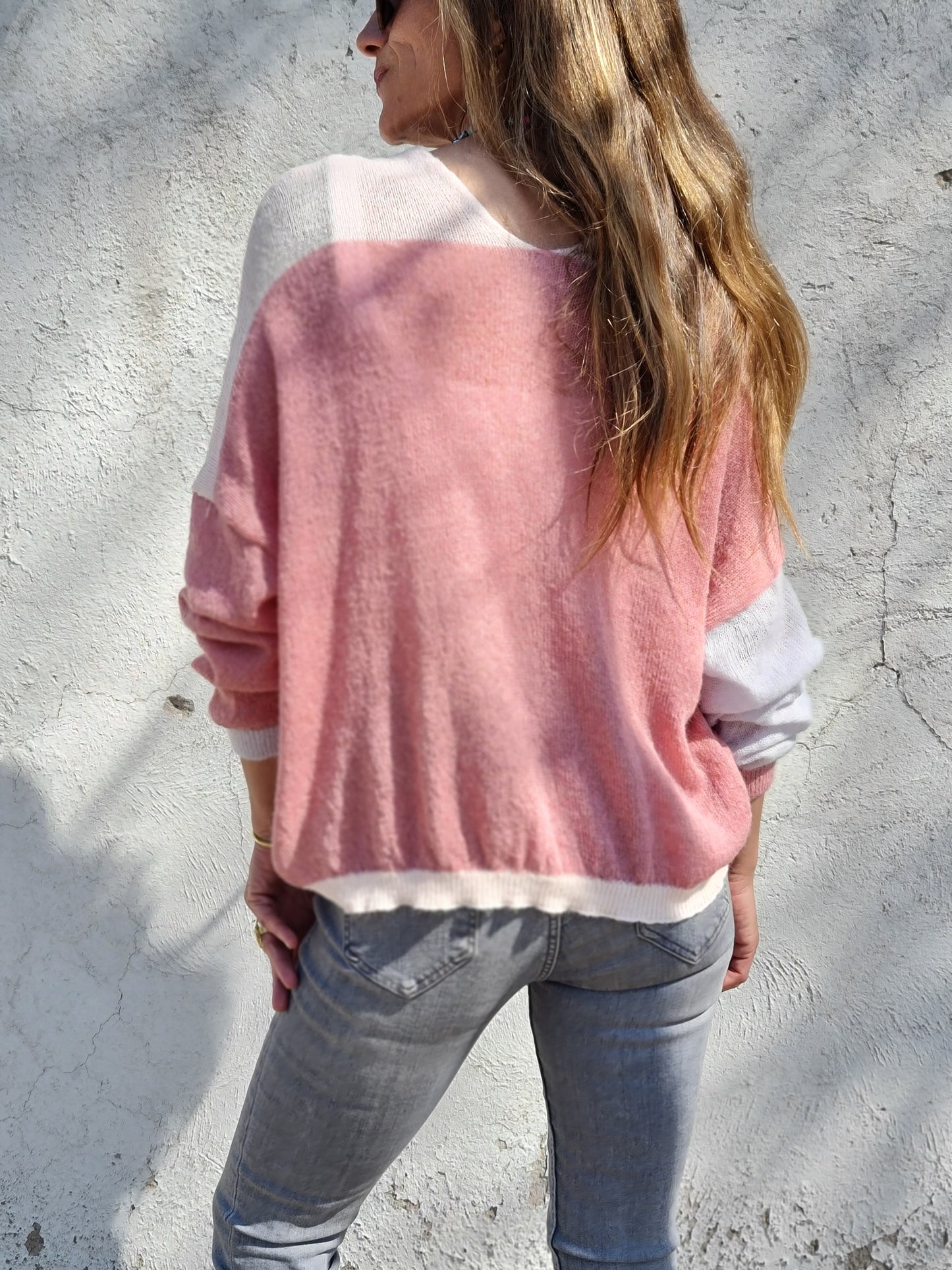 SWEATER CLARITA ROSADO.