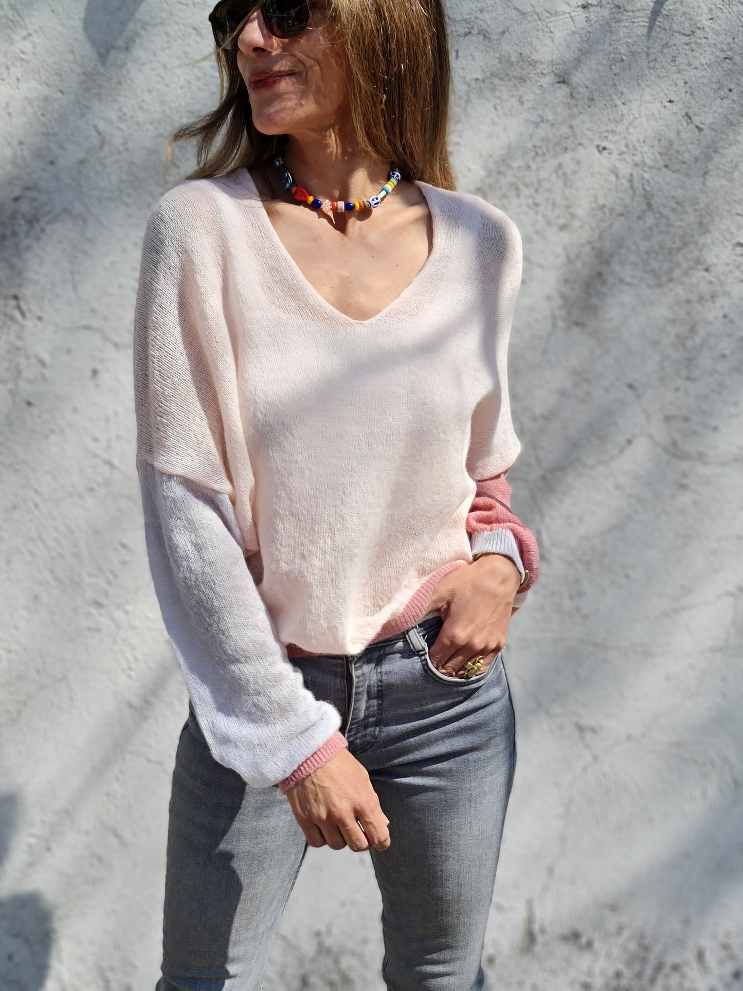 SWEATER CLARITA ROSADO.