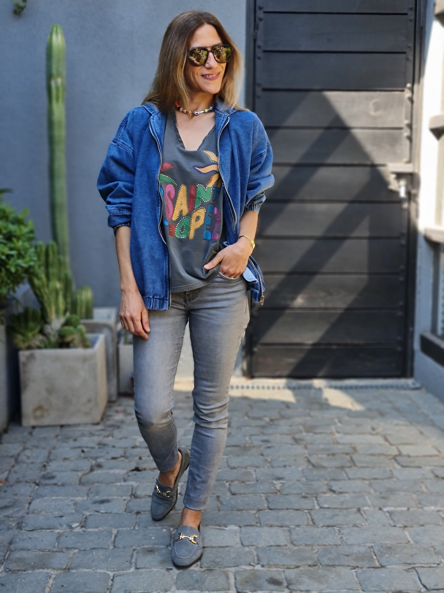 POLERA SAINT TROPEZ GRIS -10%DCTO.